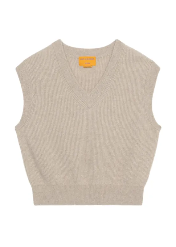 Guest In Residence // Rib Vest / Taupe sold by Seletti