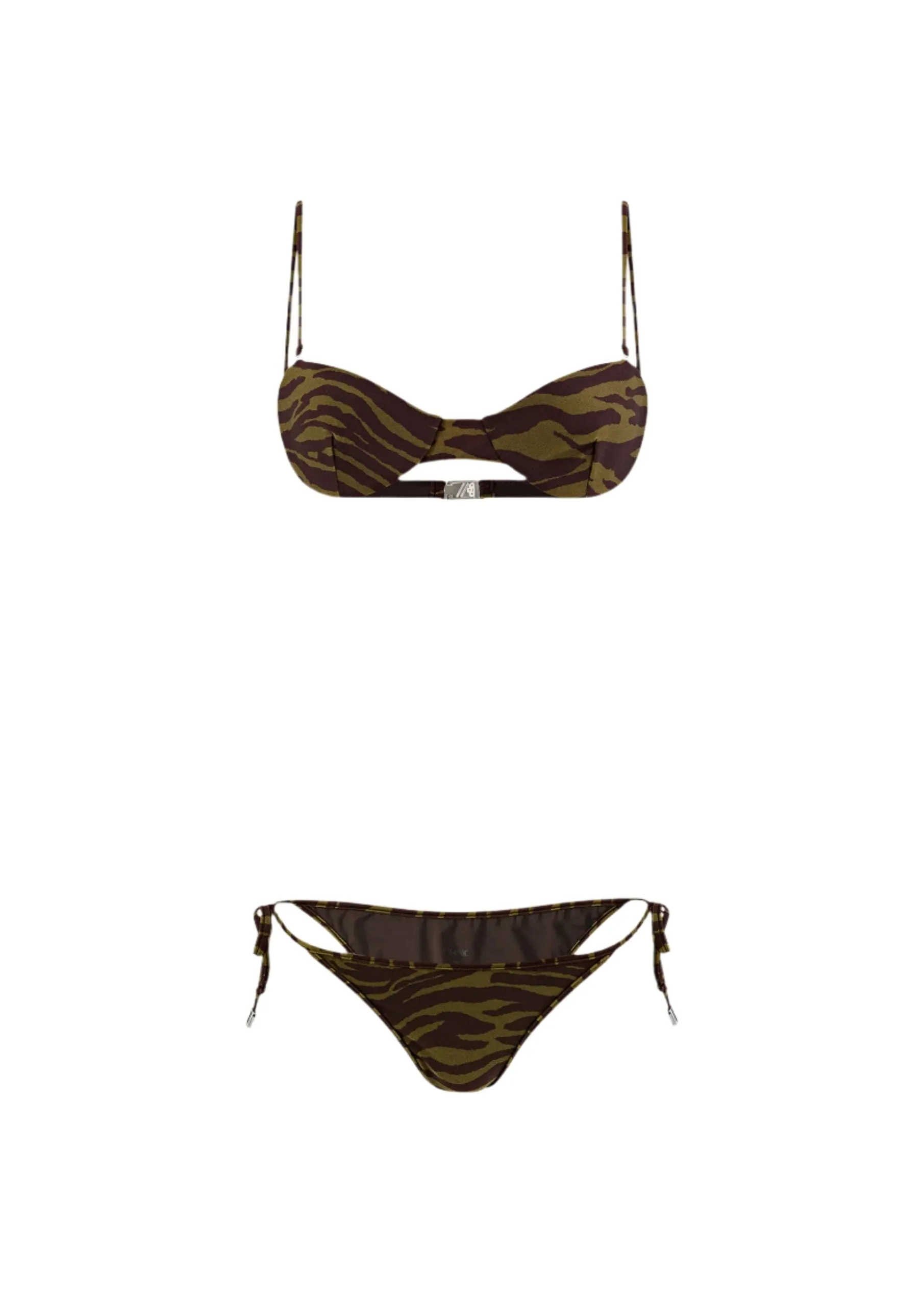 The Attico // Bikini / Dark Green & Brown sold by Seletti product image thumbnail 3