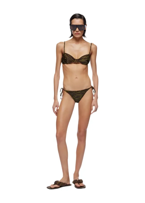 The Attico // Bikini / Dark Green & Brown sold by Seletti