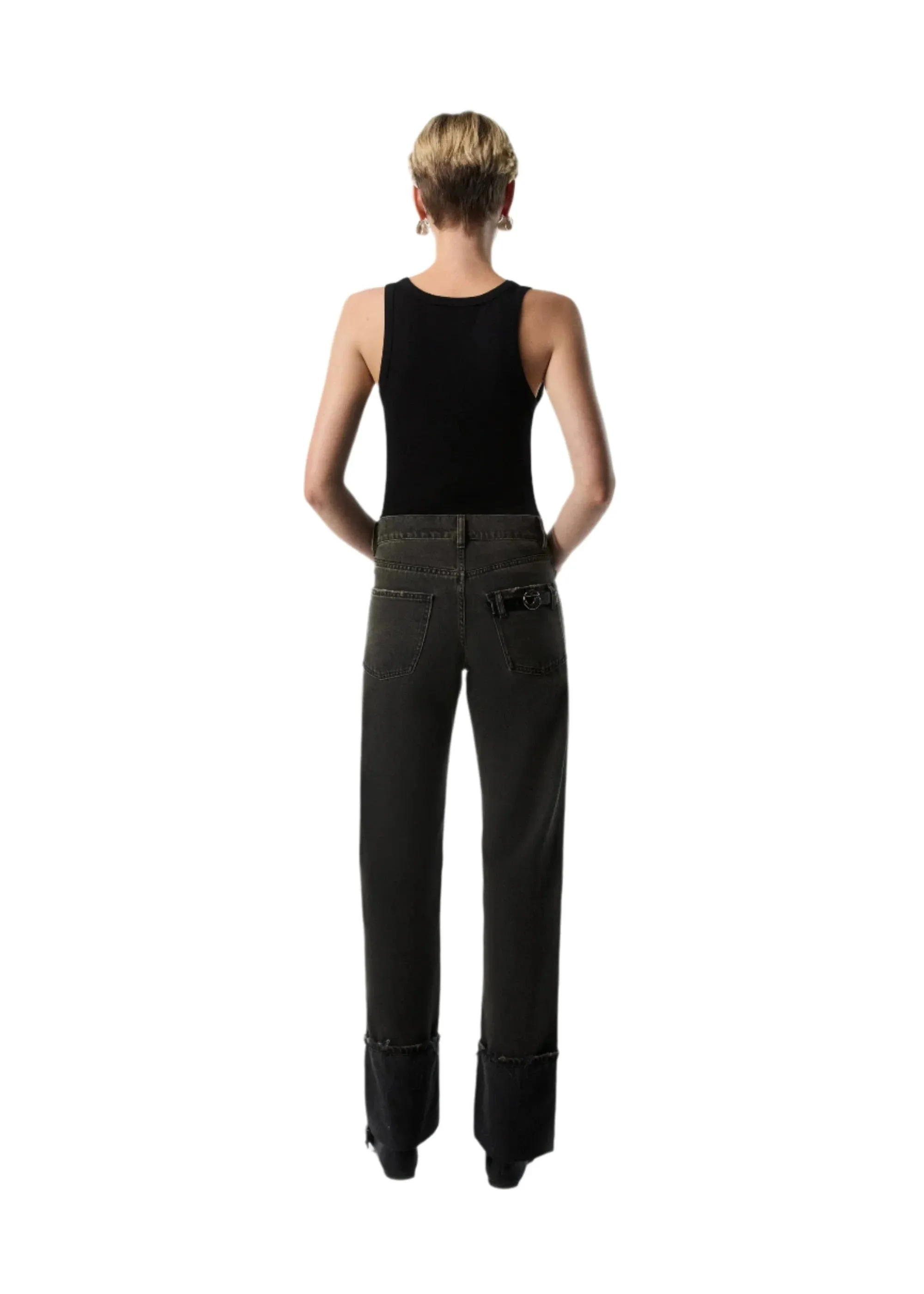 Coperni // Woven Boyfriend Denim Pants / Black sold by Seletti product image thumbnail 4
