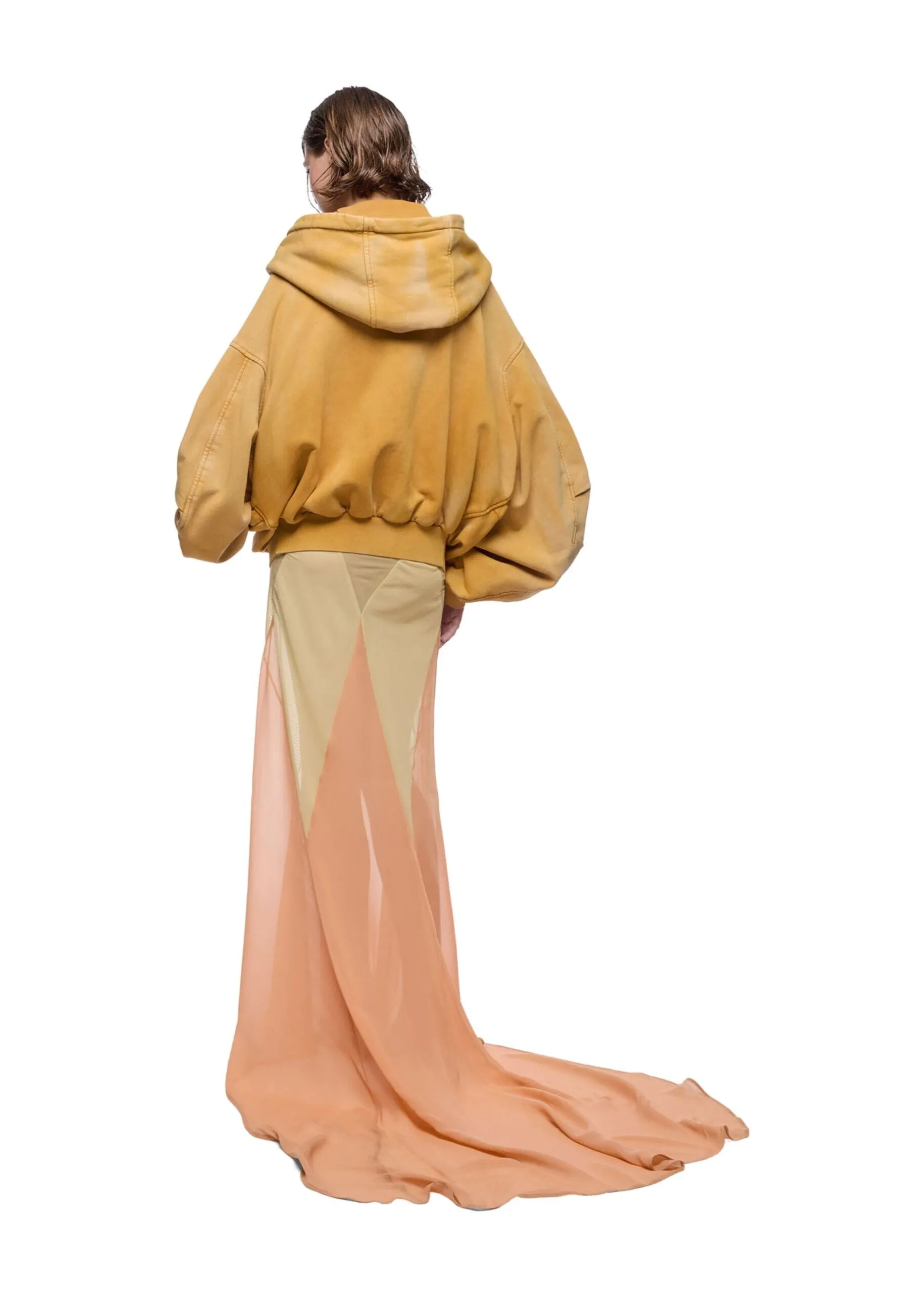 The Attico // Bomber Sprayed Jersey / Ocher sold by Seletti product image thumbnail 3