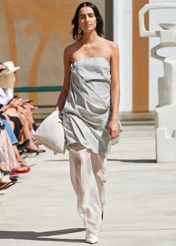 The Garment // Gabriel Cocktail Dress / Light Grey sold by Seletti