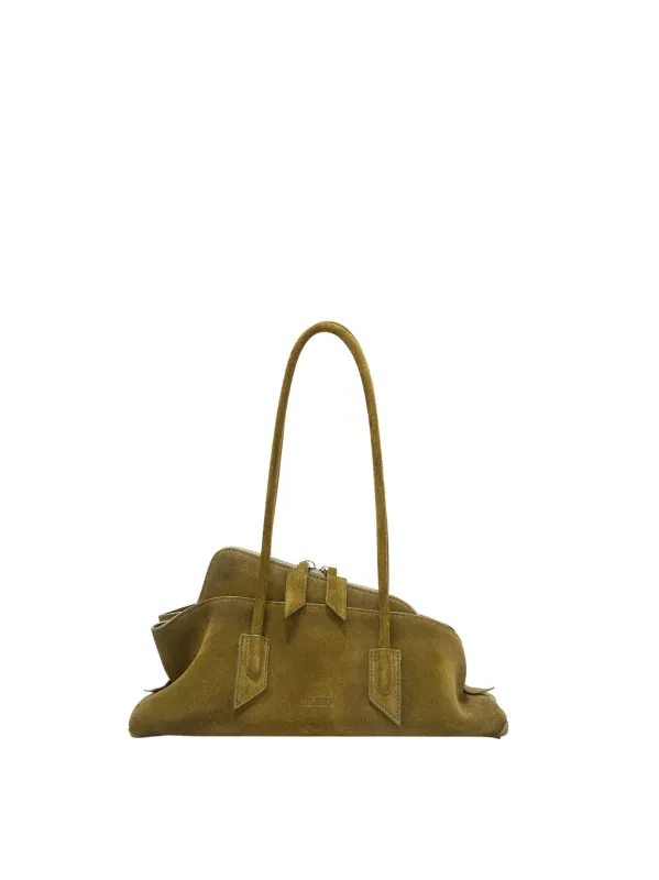 The Attico // "La Passeggiata Small" Top Suede Brushed / Khaki sold by Seletti