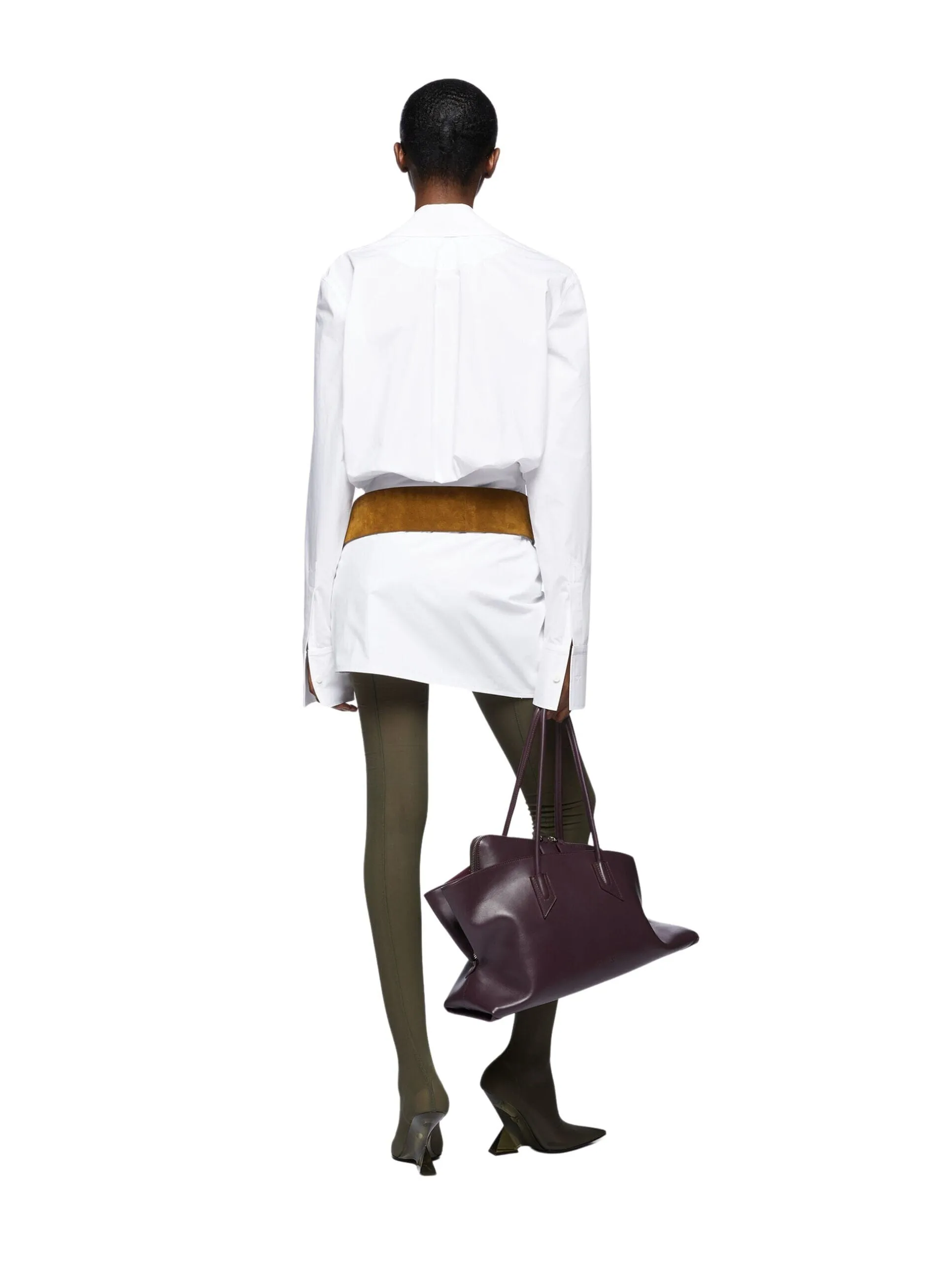 The Attico // Mini Dress Popeline / White sold by Seletti product image thumbnail 2