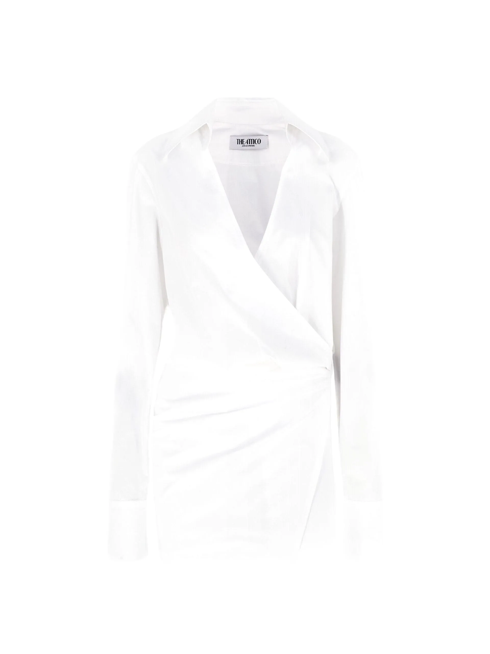 The Attico // Mini Dress Popeline / White sold by Seletti product image thumbnail 4