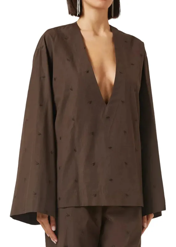 The Attico // Blouse / Brown sold by Seletti
