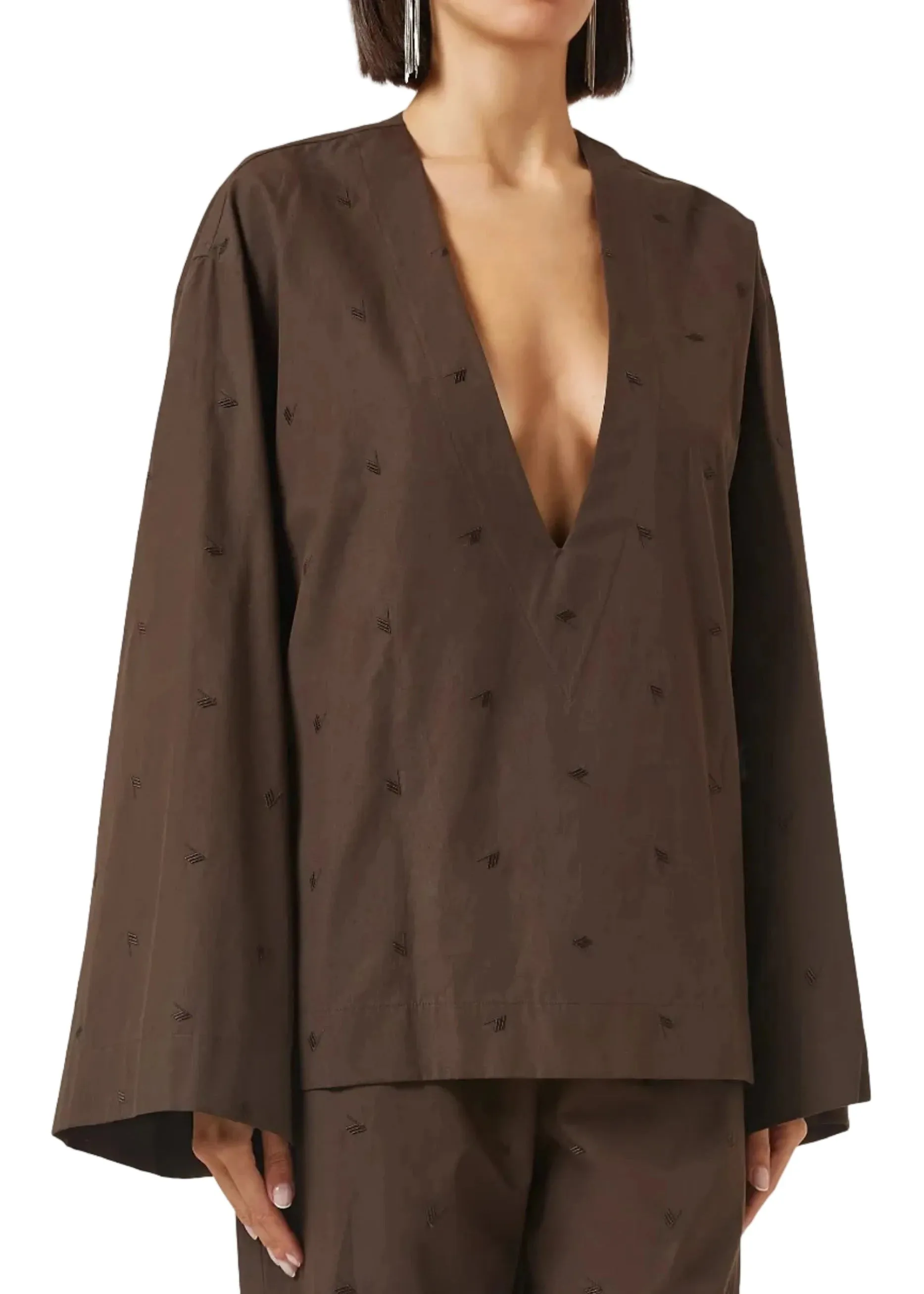 The Attico // Blouse / Brown sold by Seletti