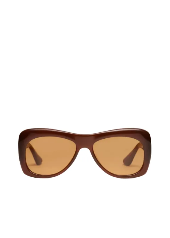 Port Tanger // Nazim Sunglasses / Bunaa Acetate & Caramel Lens sold by Seletti
