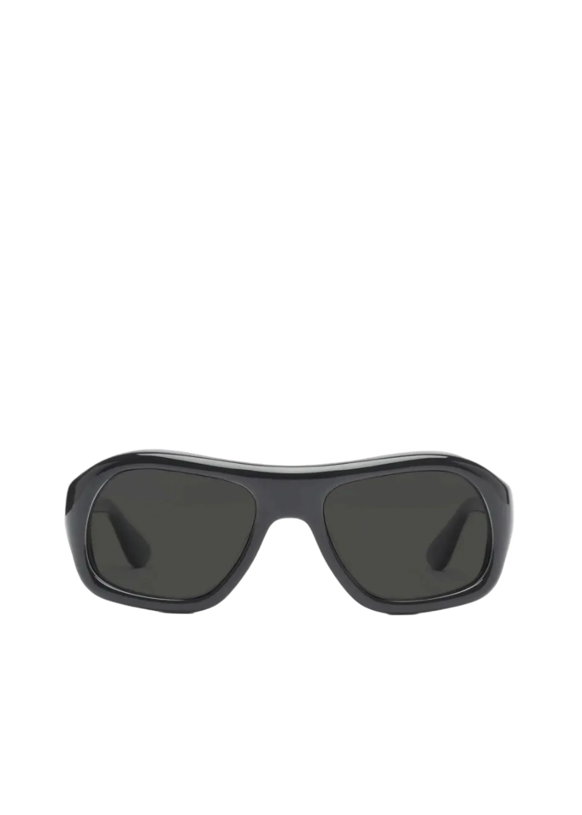 Port Tanger // Gray Sunglasses / Black Acetate & Black Lens sold by Seletti