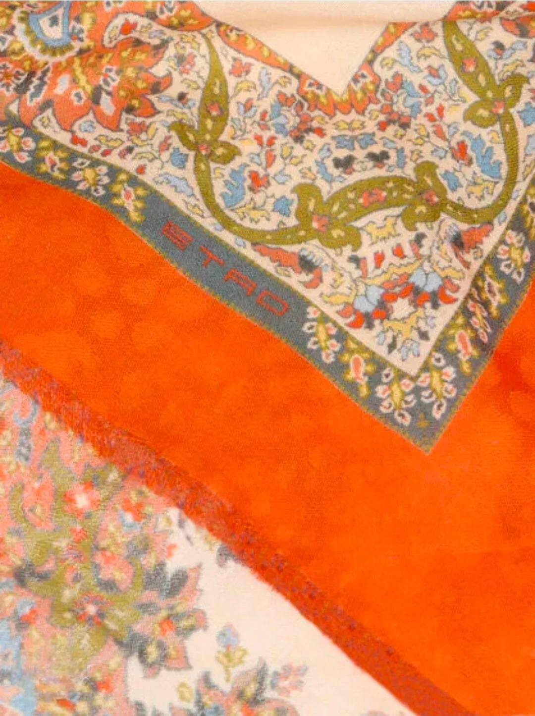 Etro // Turandot Foulard Scarf / Print & Pale Blue sold by Seletti product image thumbnail 3