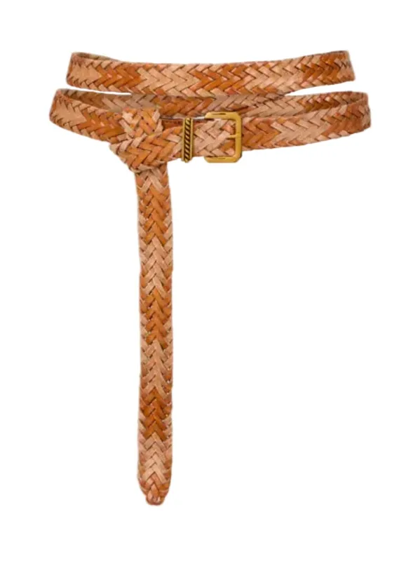 Etro // Belt Leather & Weave / Sand made by Etro