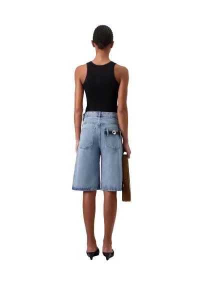 Coperni // Woven Denim Bermuda / Blue sold by Seletti product image thumbnail 3