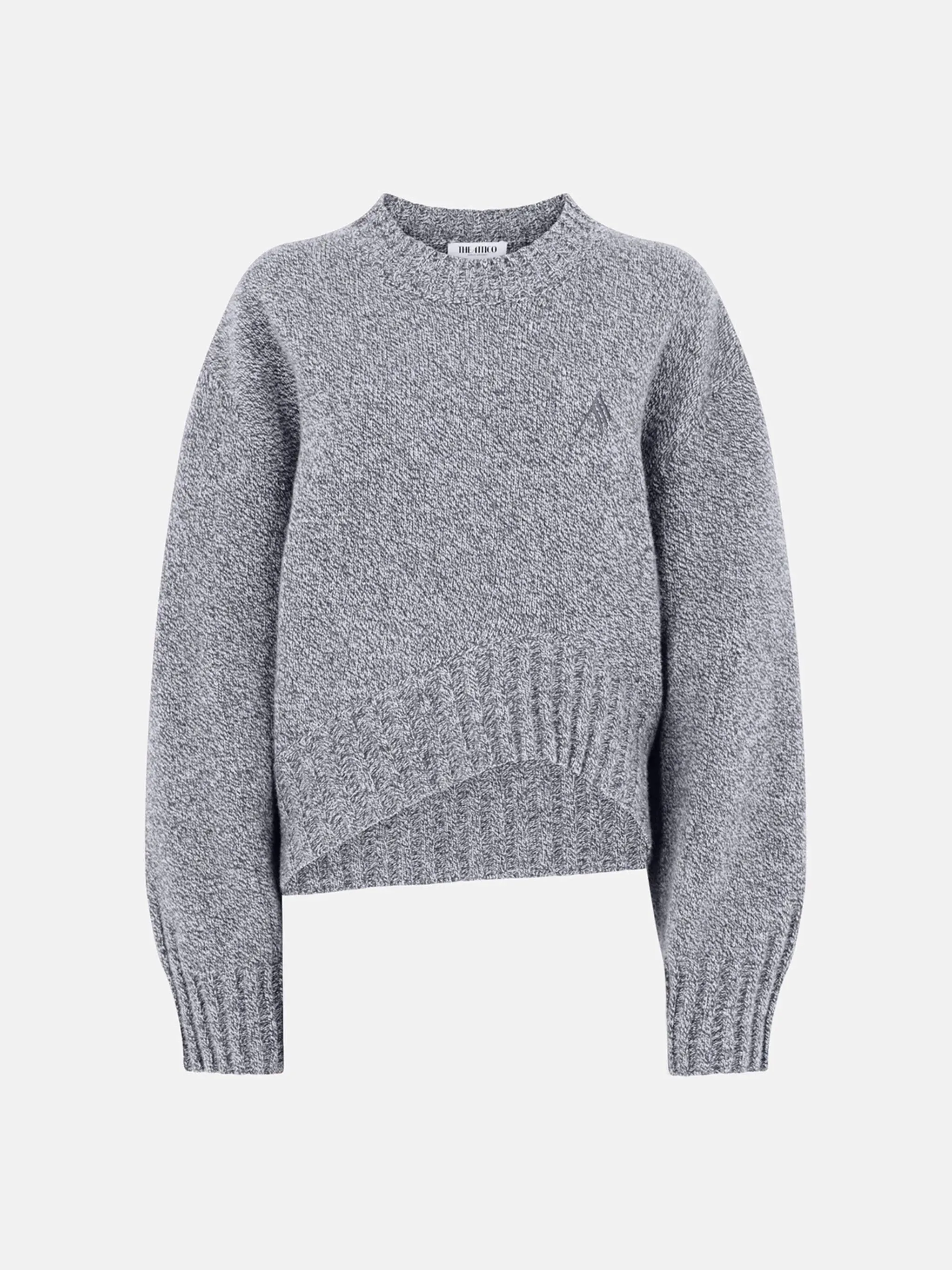 The Attico // Sweater Sprayed Wool Cashmere / Light Grey sold by Seletti product image thumbnail 4