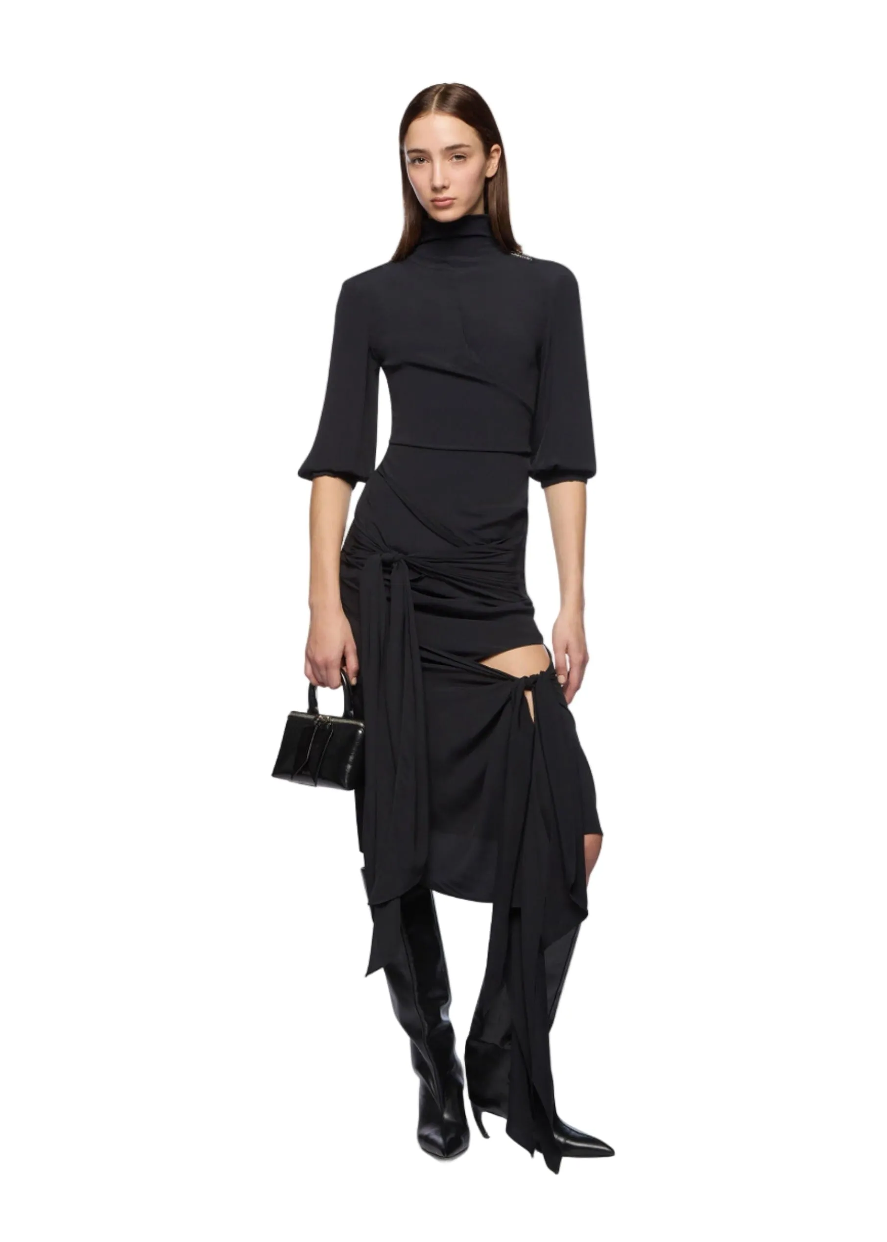 The Attico // Midi Skirt Crepe / Black sold by Seletti product image thumbnail 3
