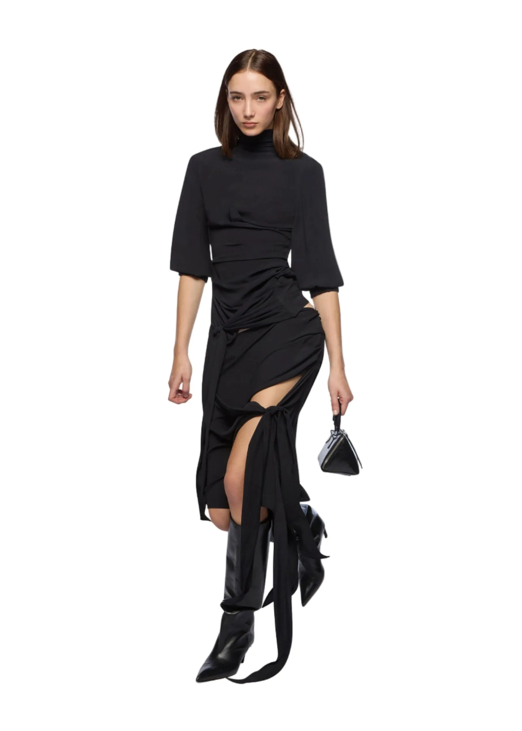 The Attico // Midi Skirt Crepe / Black sold by Seletti product image thumbnail 4