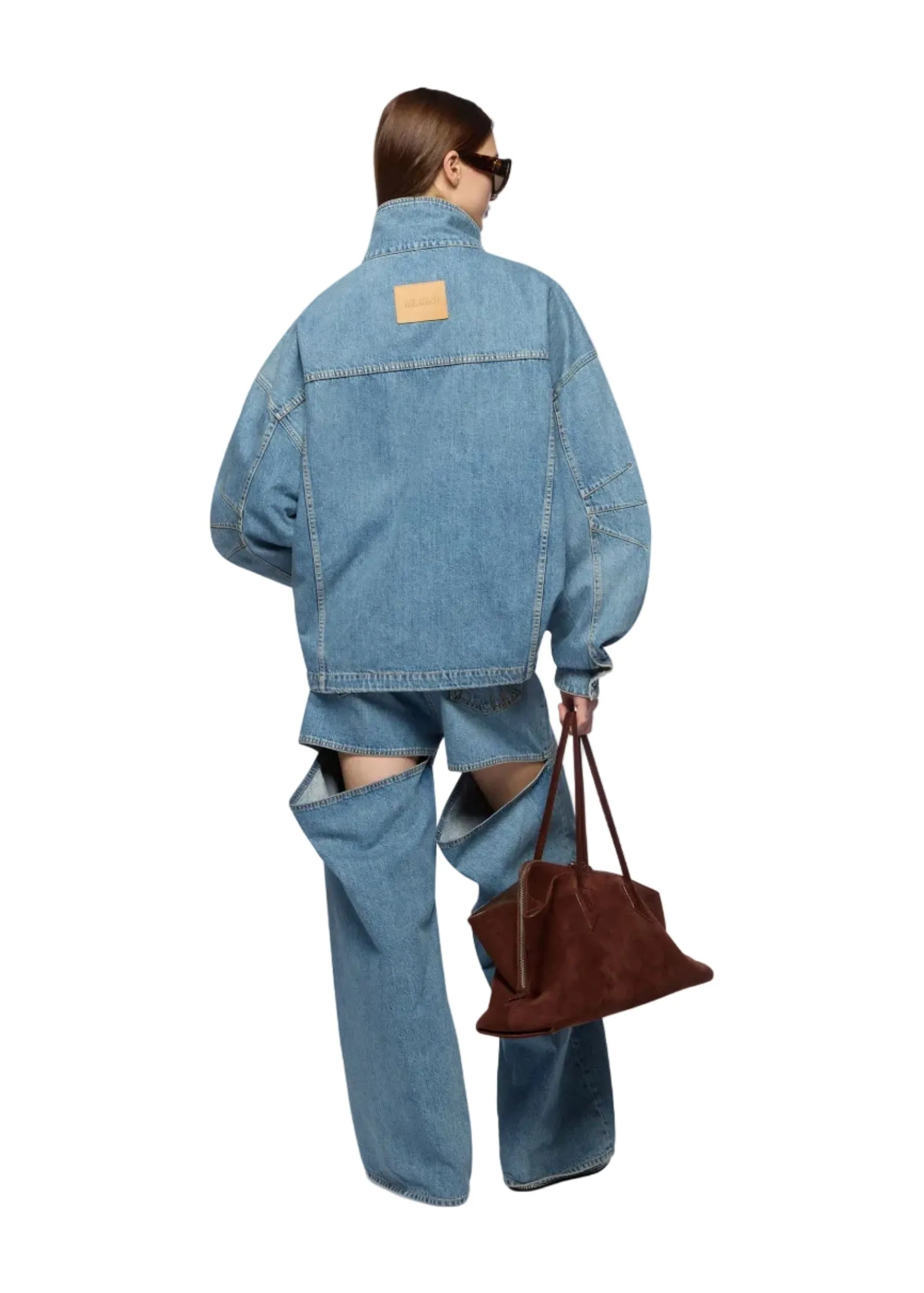 The Attico // Bomber Washed Denim / Sky Blue sold by Seletti product image thumbnail 2