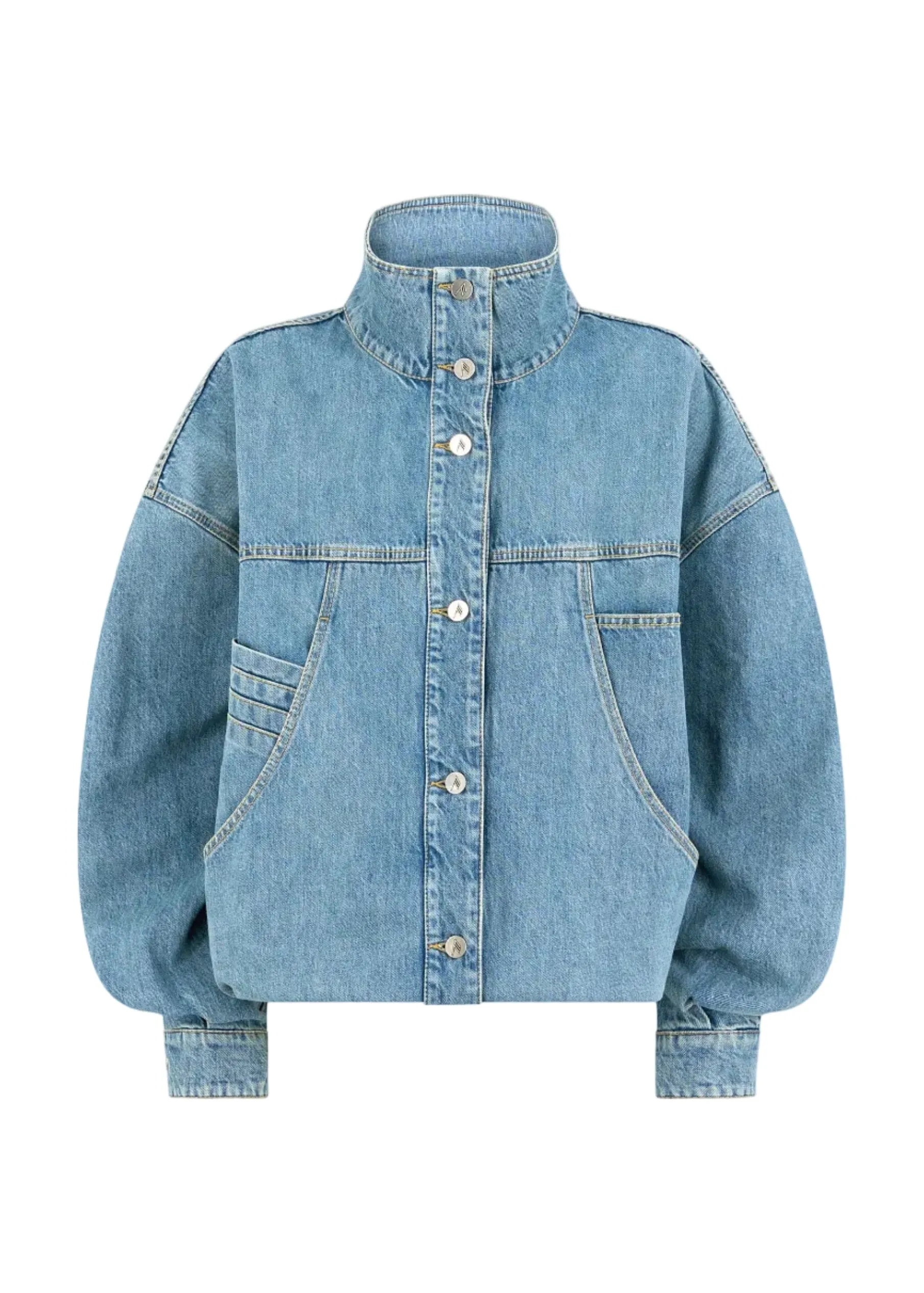 The Attico // Bomber Washed Denim / Sky Blue sold by Seletti