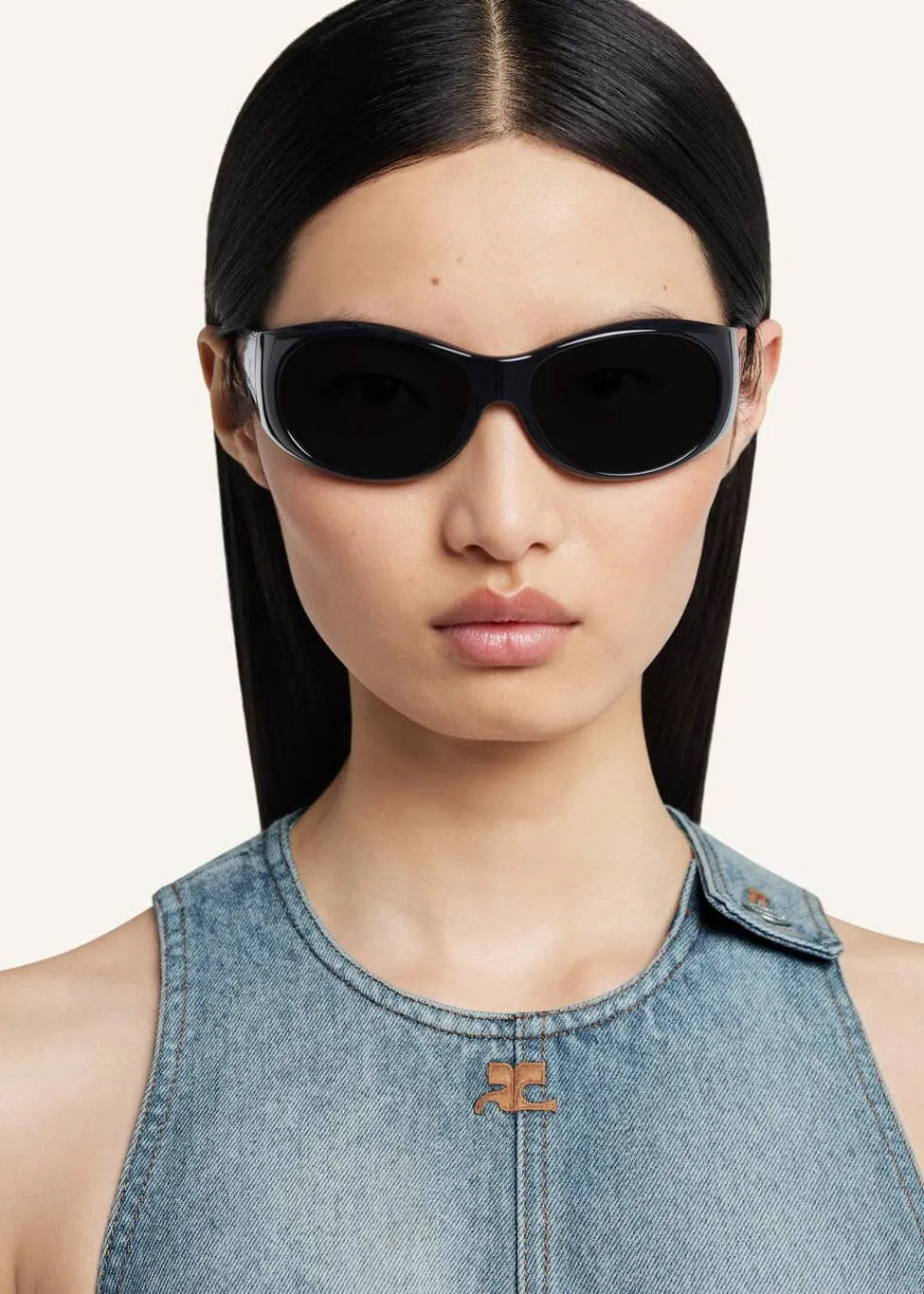 Courreges // Heritage Denim A-Line Dress / Denim Bleu Delave sold by Seletti product image thumbnail 4