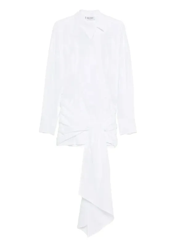 The Attico // Mini Dress Cotton Popeline Stretch / White made by The Attico