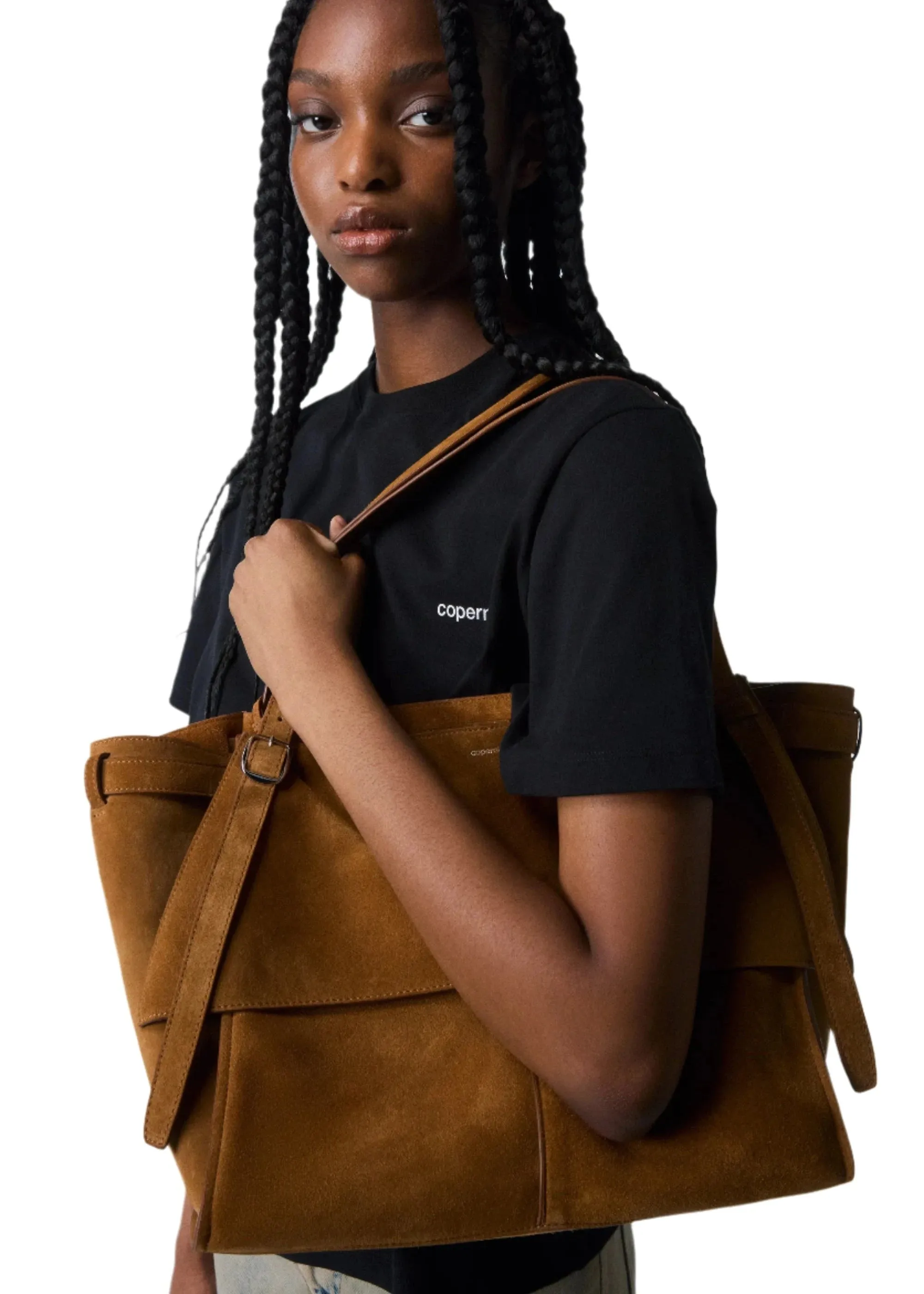 Coperni // Suede Belt Cabas Bag / Brown sold by Seletti product image thumbnail 2