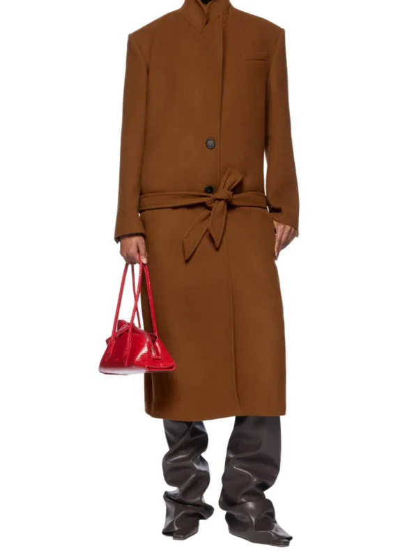 The Attico // Twill Wool Cloth Long Coat / Camel made by The Attico