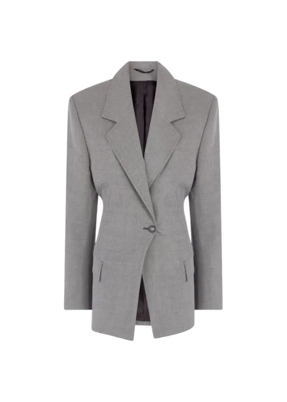 The Attico // Blazer Microdesign Tailoring / White & Black made by The Attico