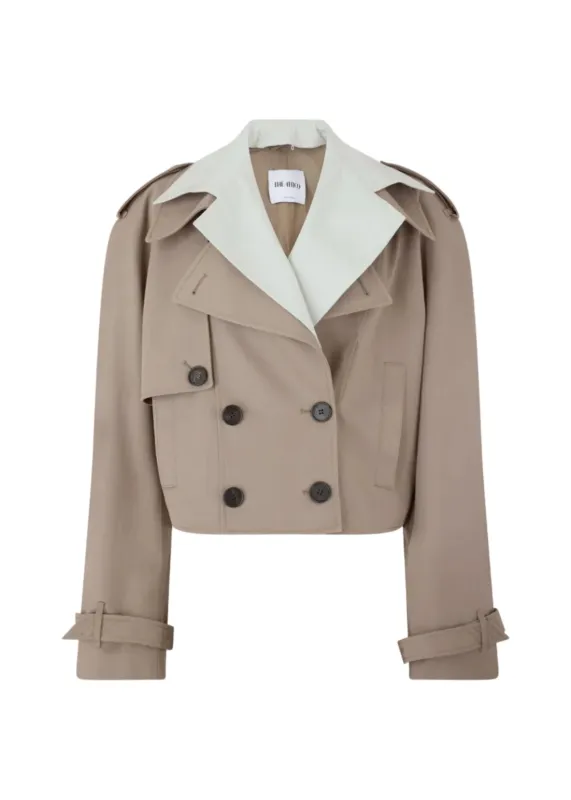 The Attico // Blouson Trench Gabardine / Toupe Grey made by The Attico