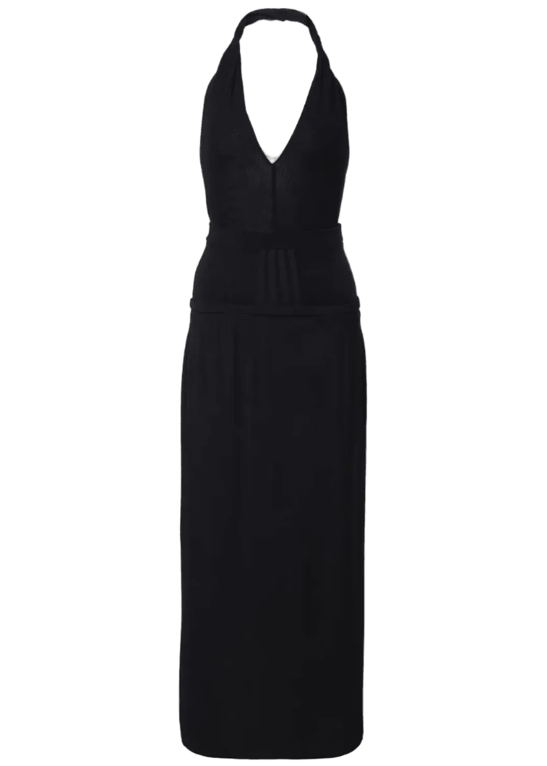 The Attico // Midi Dress Crepe And Tulle Stretch / Black sold by Seletti