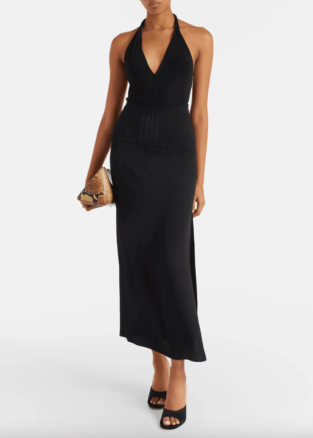 The Attico // Midi Dress Crepe And Tulle Stretch / Black sold by Seletti product image thumbnail 2