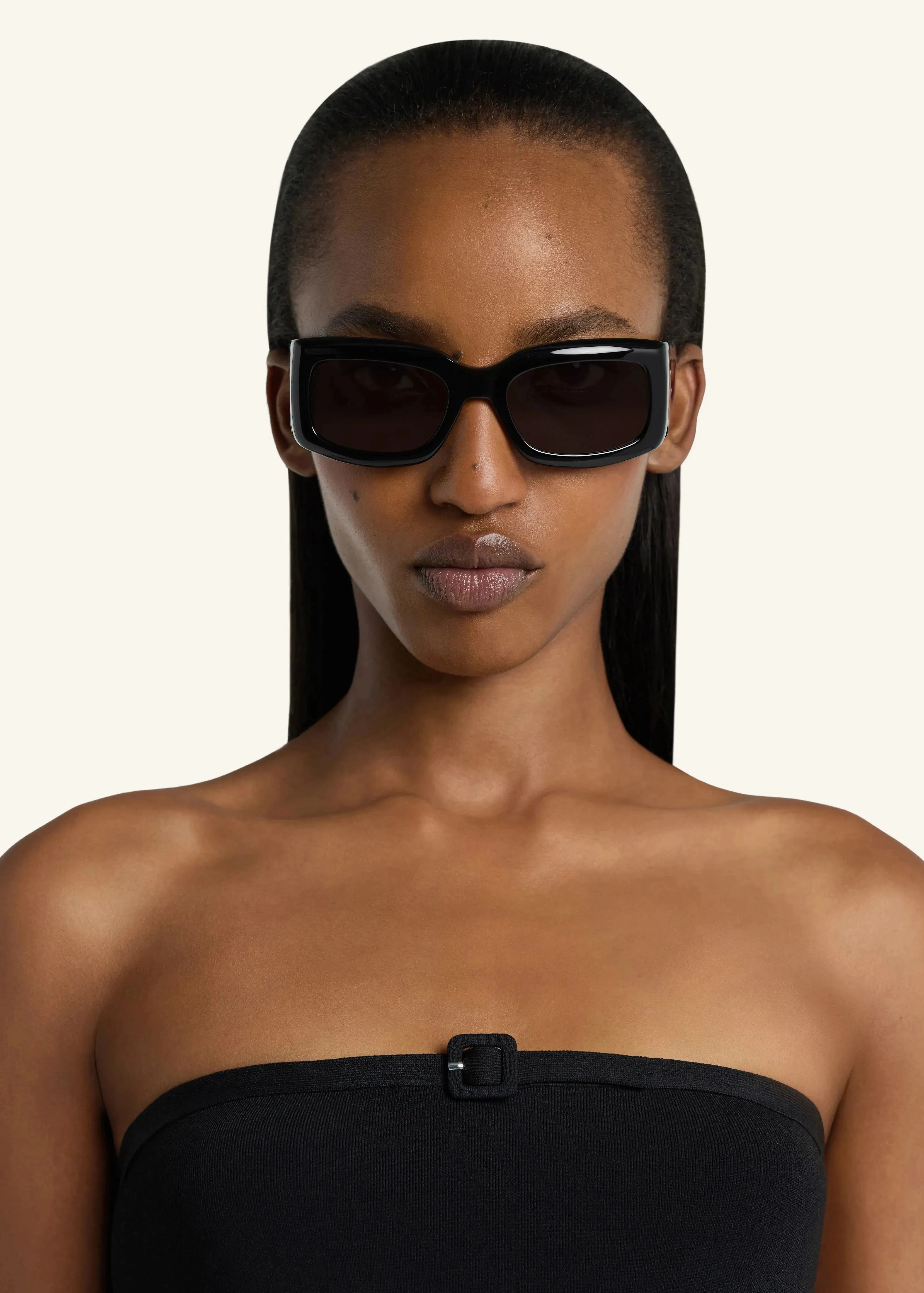 Courreges // Buckle Knit Bustier Top / Black sold by Seletti product image thumbnail 4