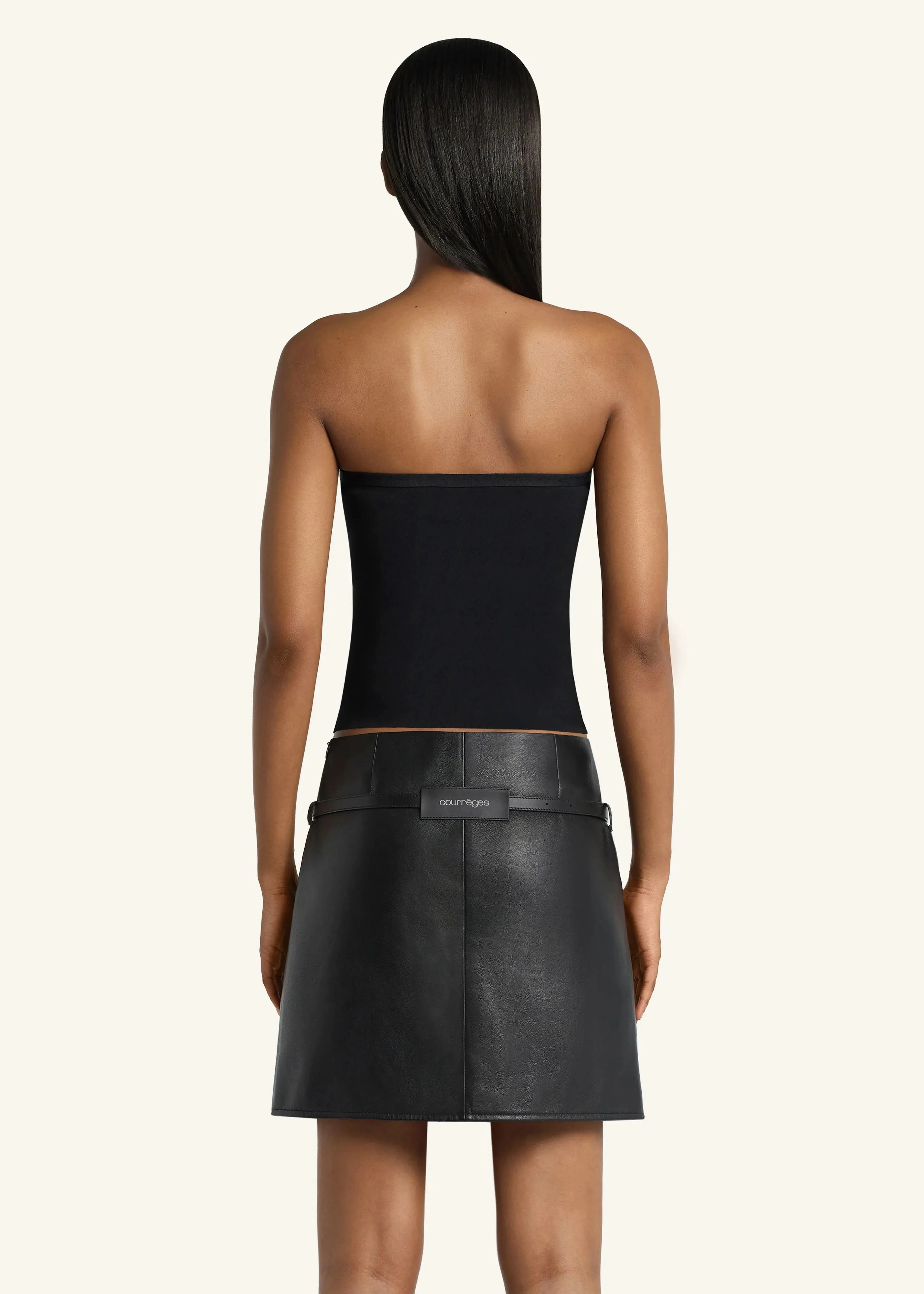 Courreges // Buckle Knit Bustier Top / Black sold by Seletti product image thumbnail 5