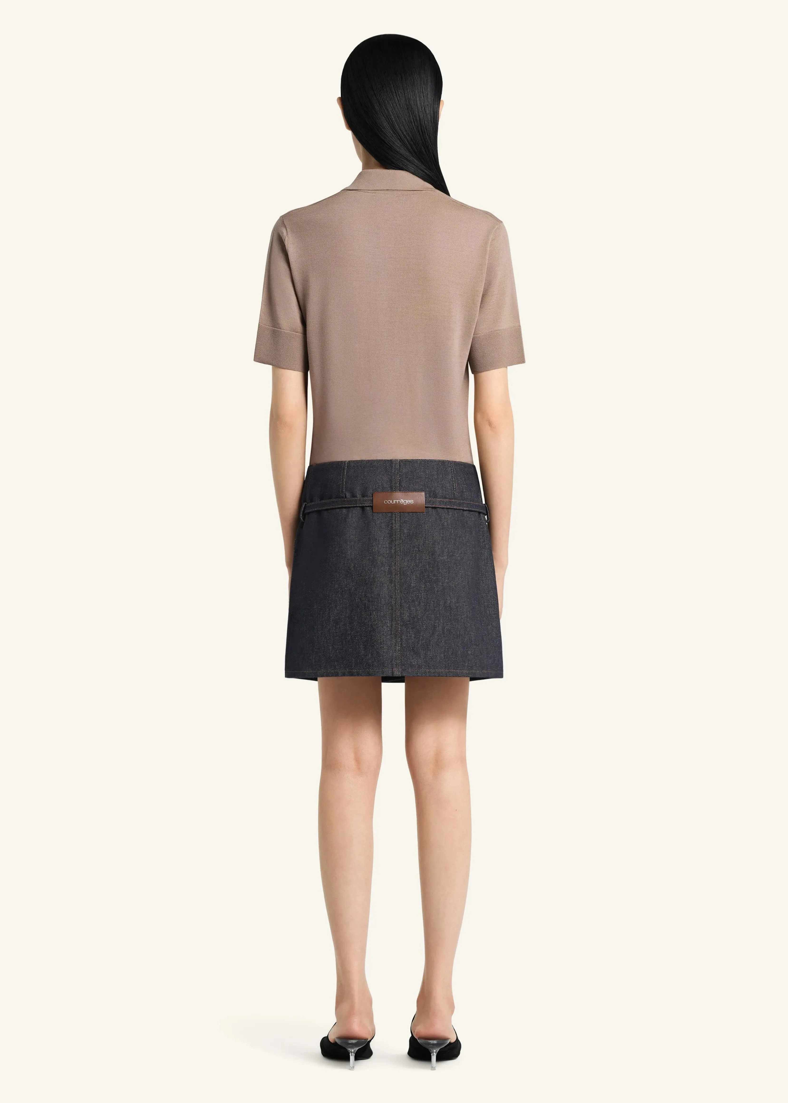 Courreges // Merino Polo / Sandy Brown sold by Seletti product image thumbnail 4