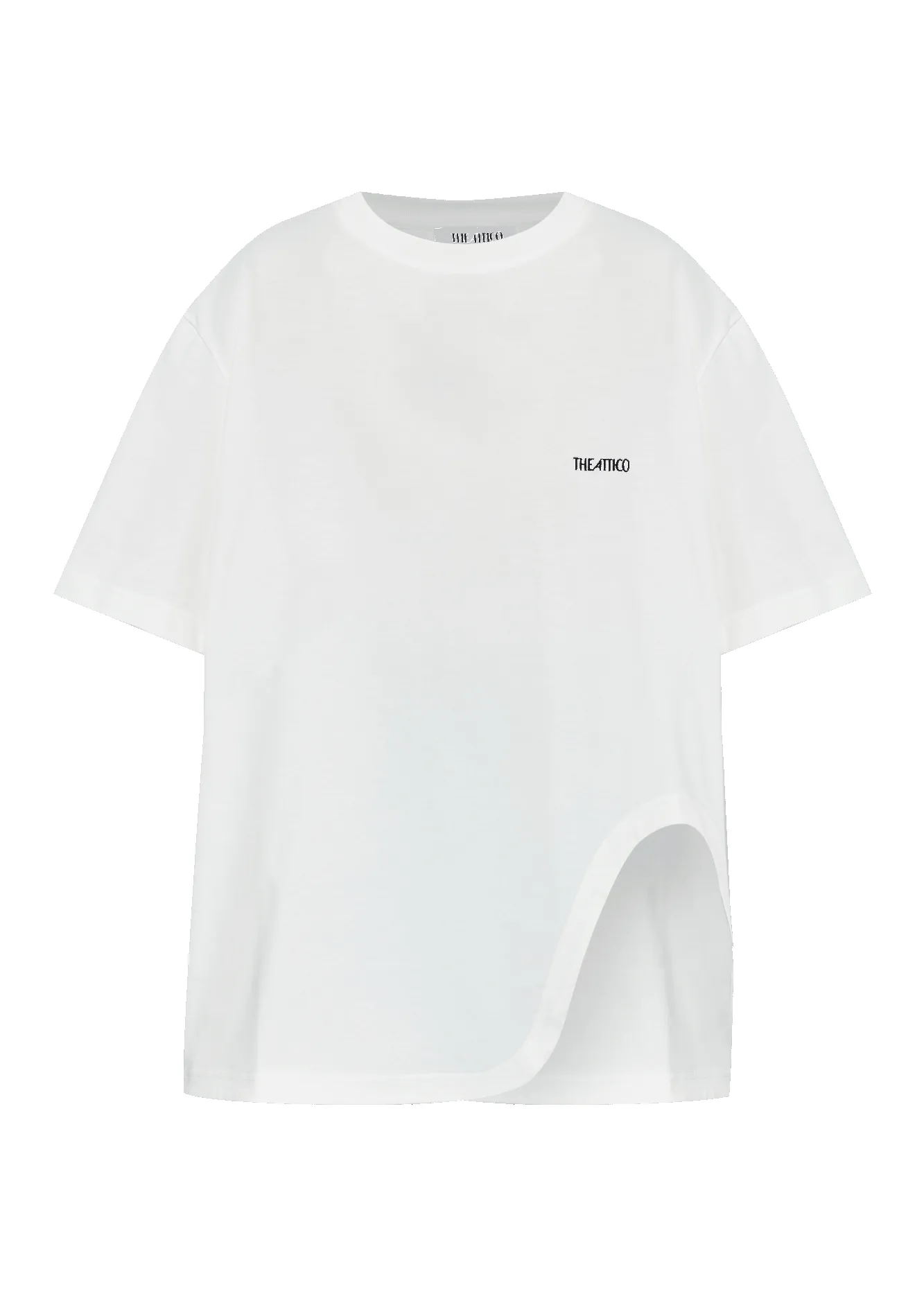 The Attico // T-Shirt Light Jersey / White sold by Seletti