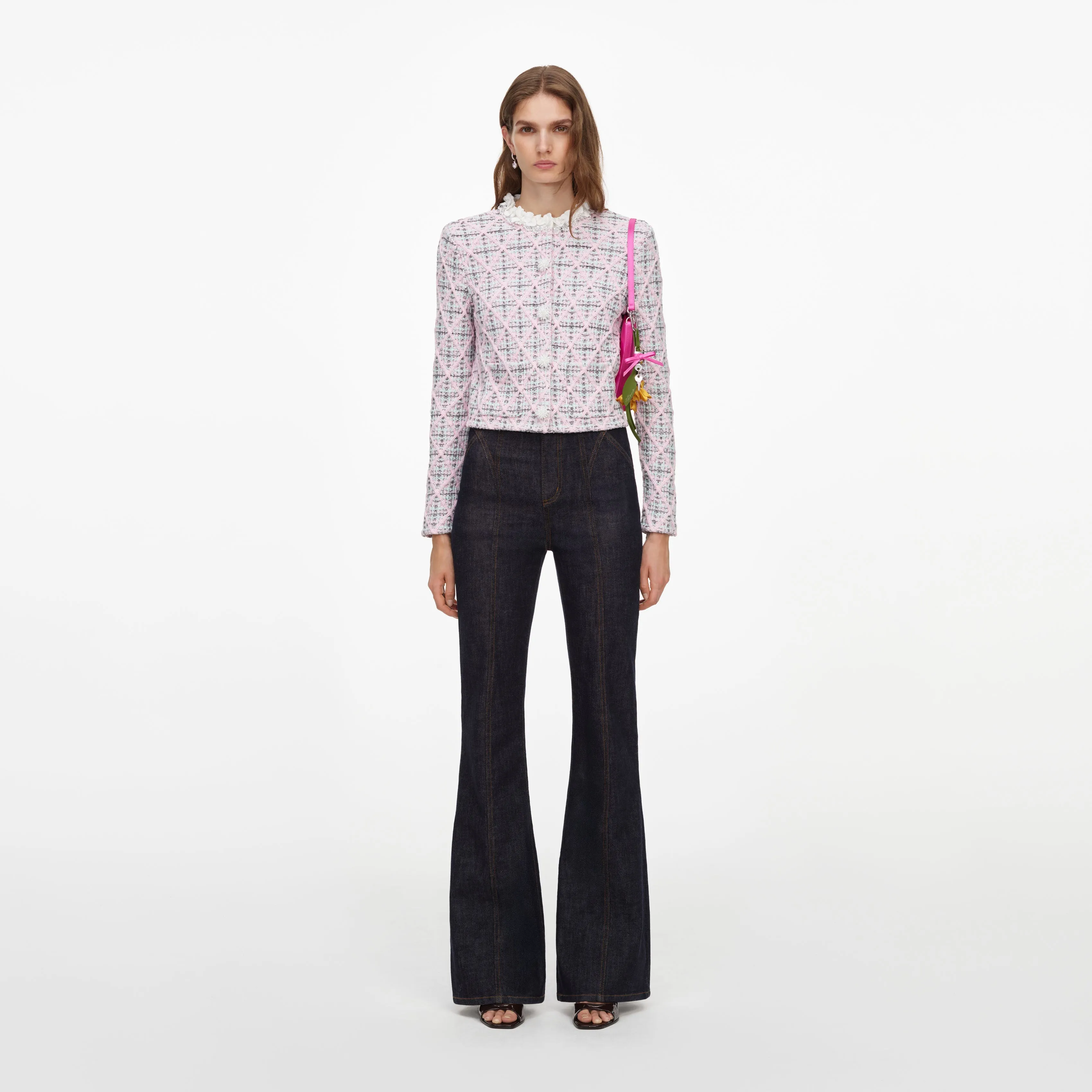 Indigo High Waisted Denim Jeans sold by Self-Portrait