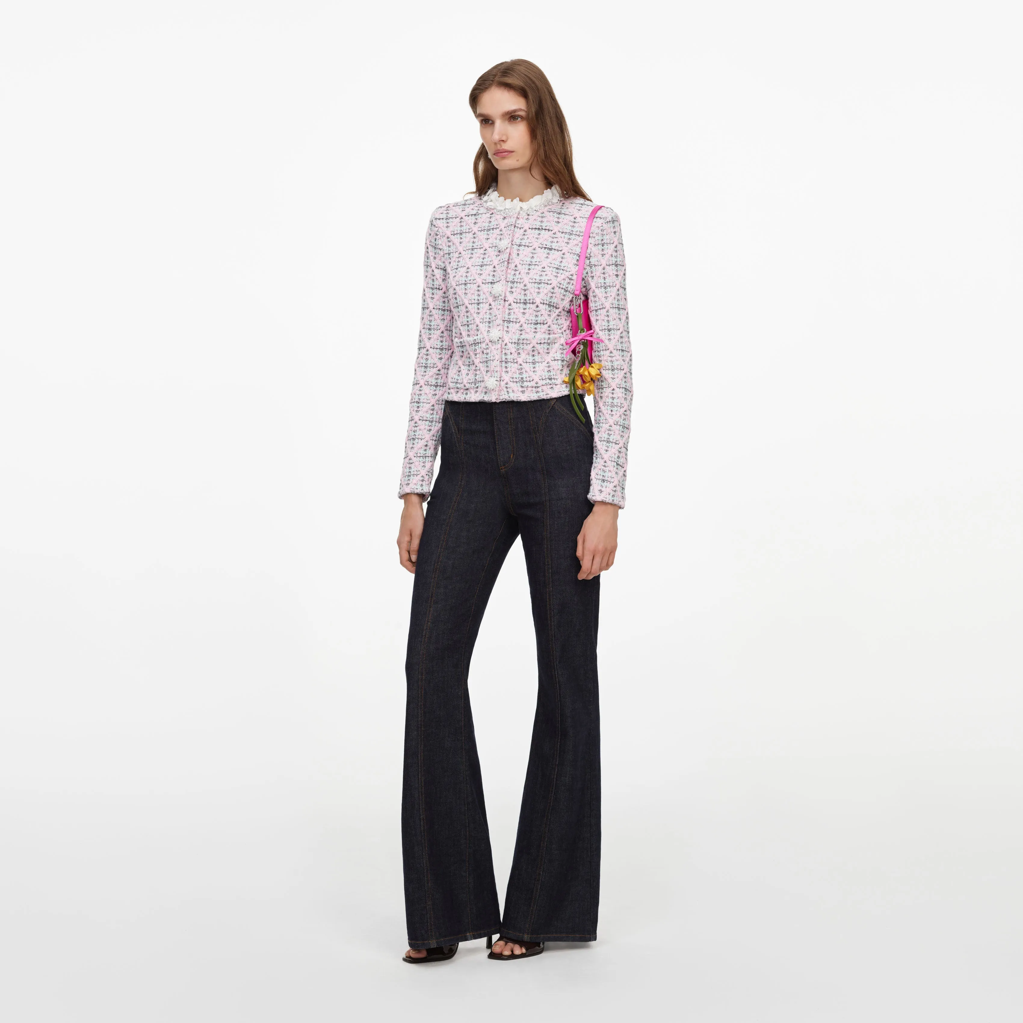 Indigo High Waisted Denim Jeans sold by Self-Portrait product image thumbnail 2