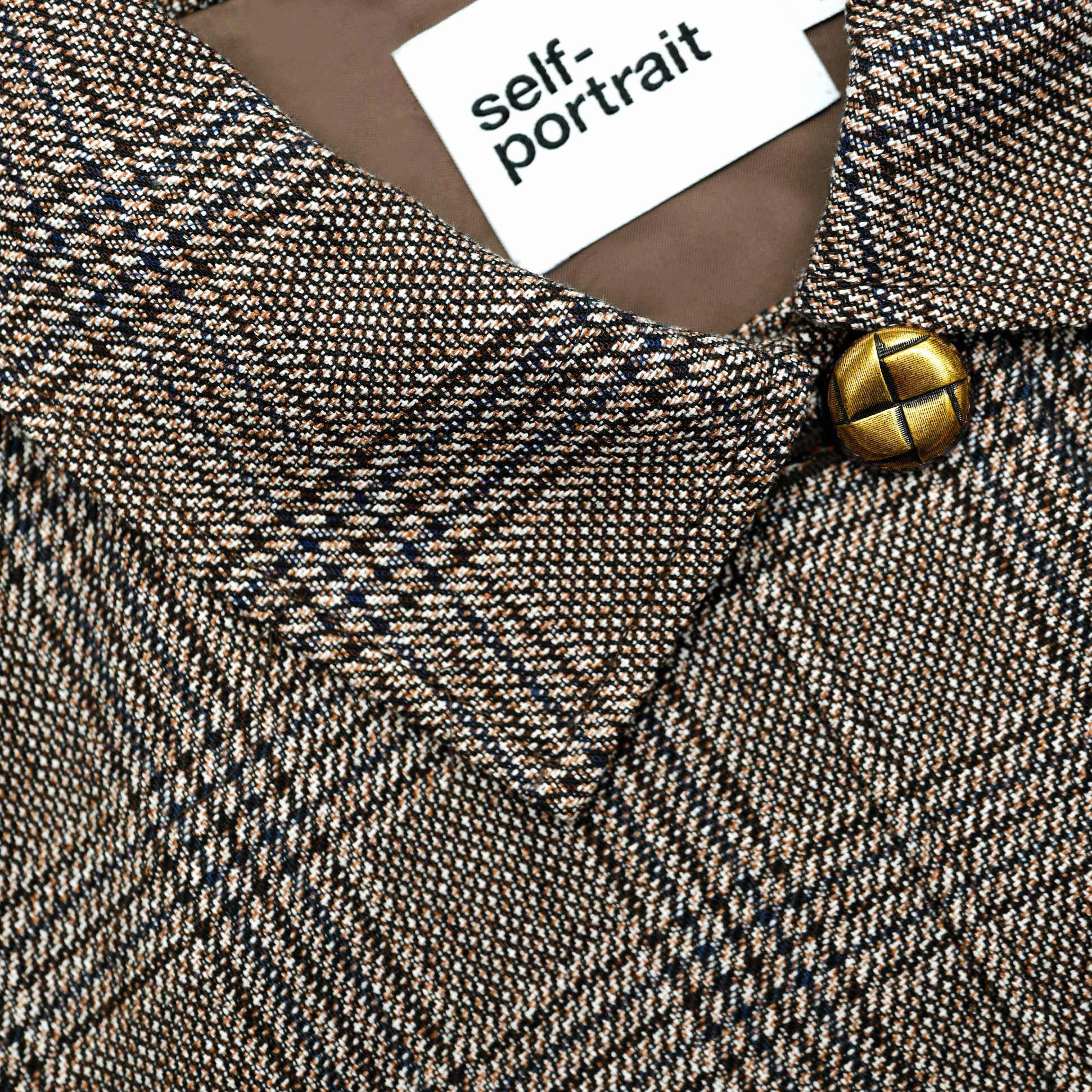 Brown Check Jacket sold by Self-Portrait product image thumbnail 5