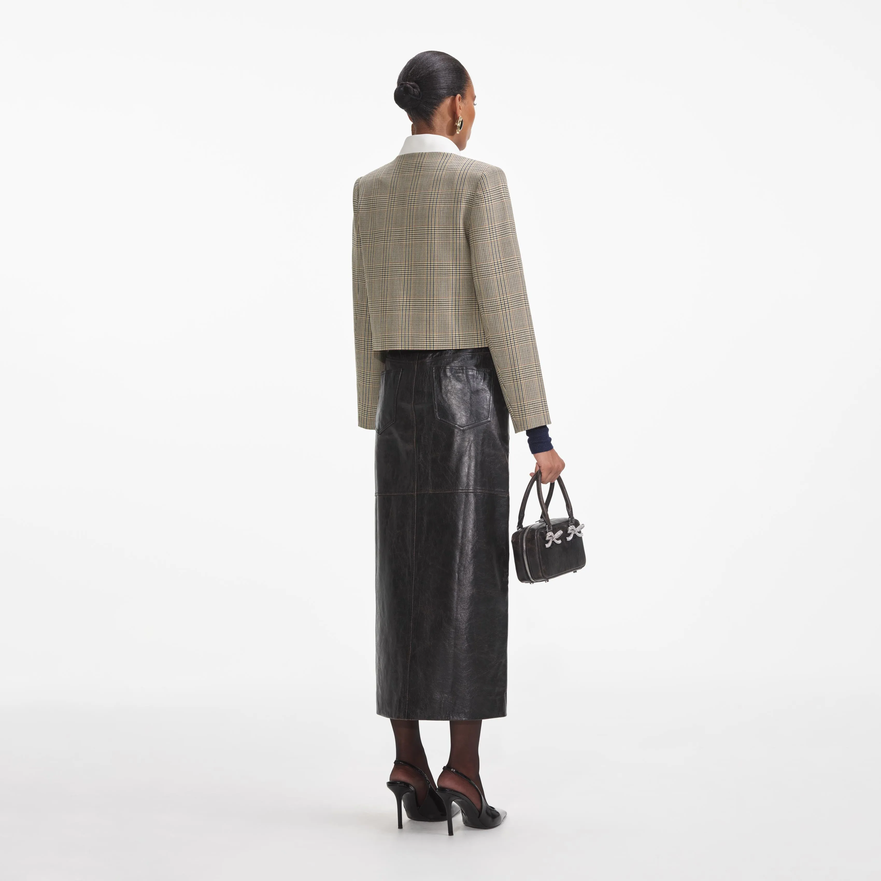 Check Wool Jacket sold by Self-Portrait product image thumbnail 3