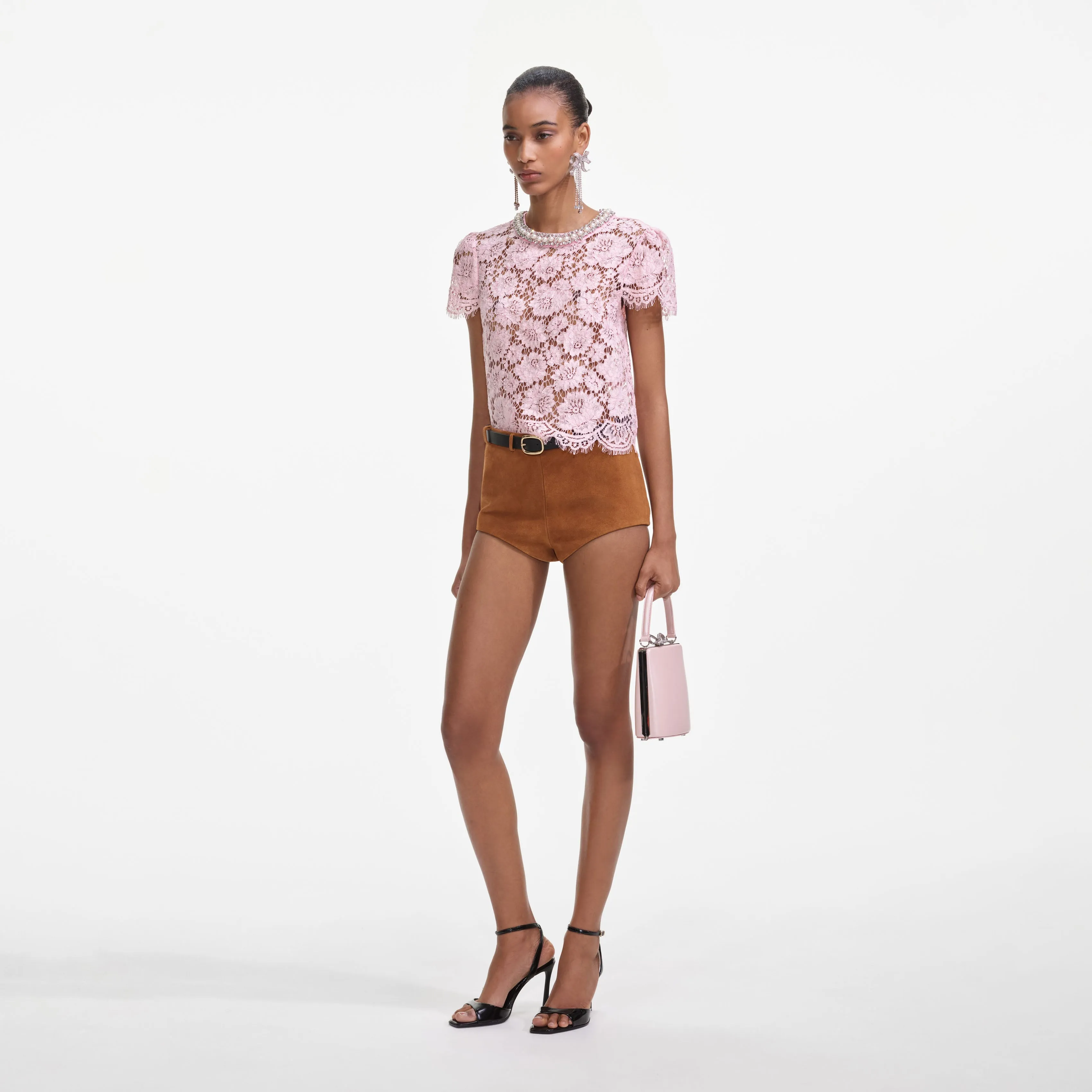 Pink Lace Top sold by Self-Portrait product image thumbnail 2