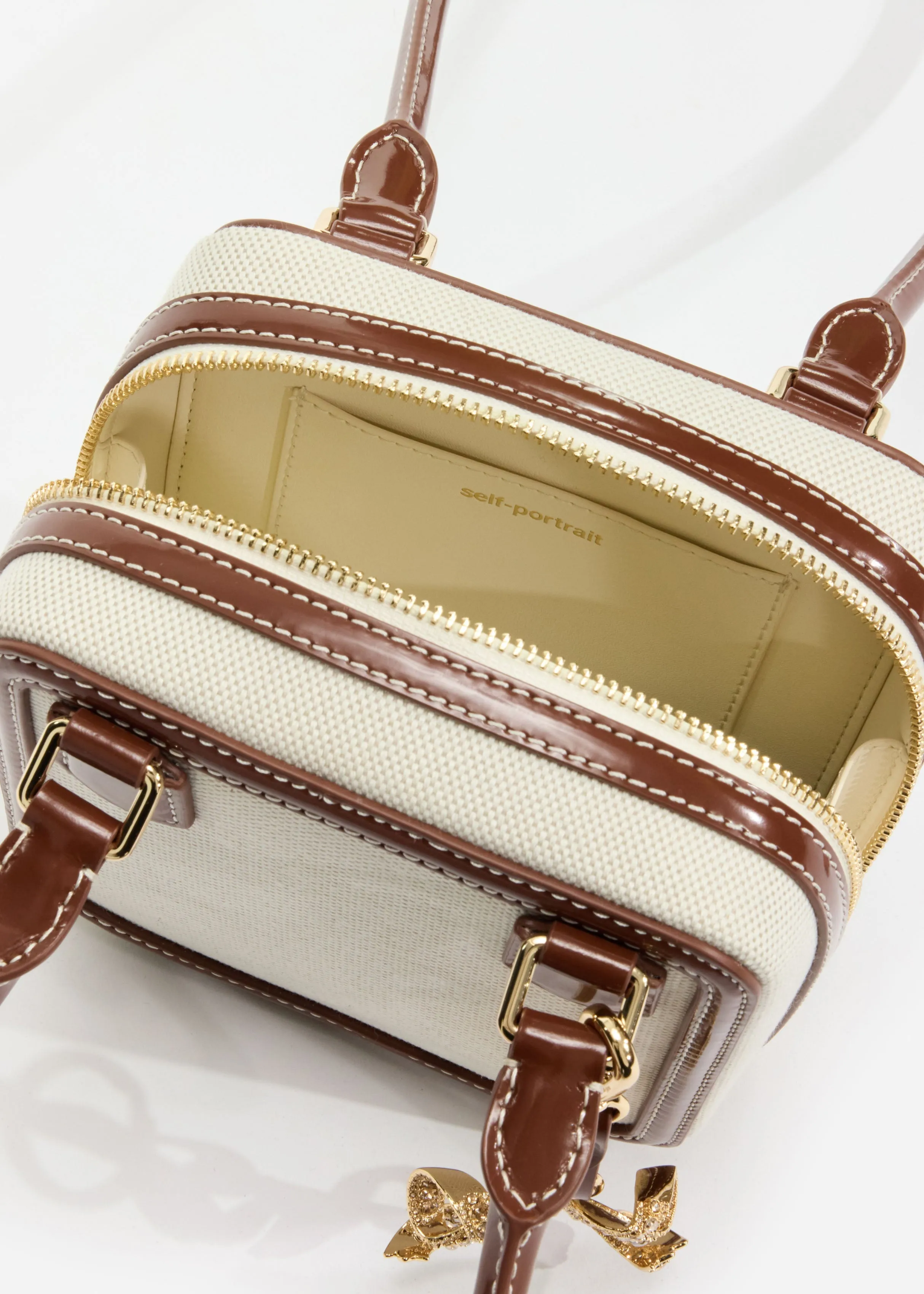 Canvas Square Shoulder Bag sold by Self-Portrait product image thumbnail 4