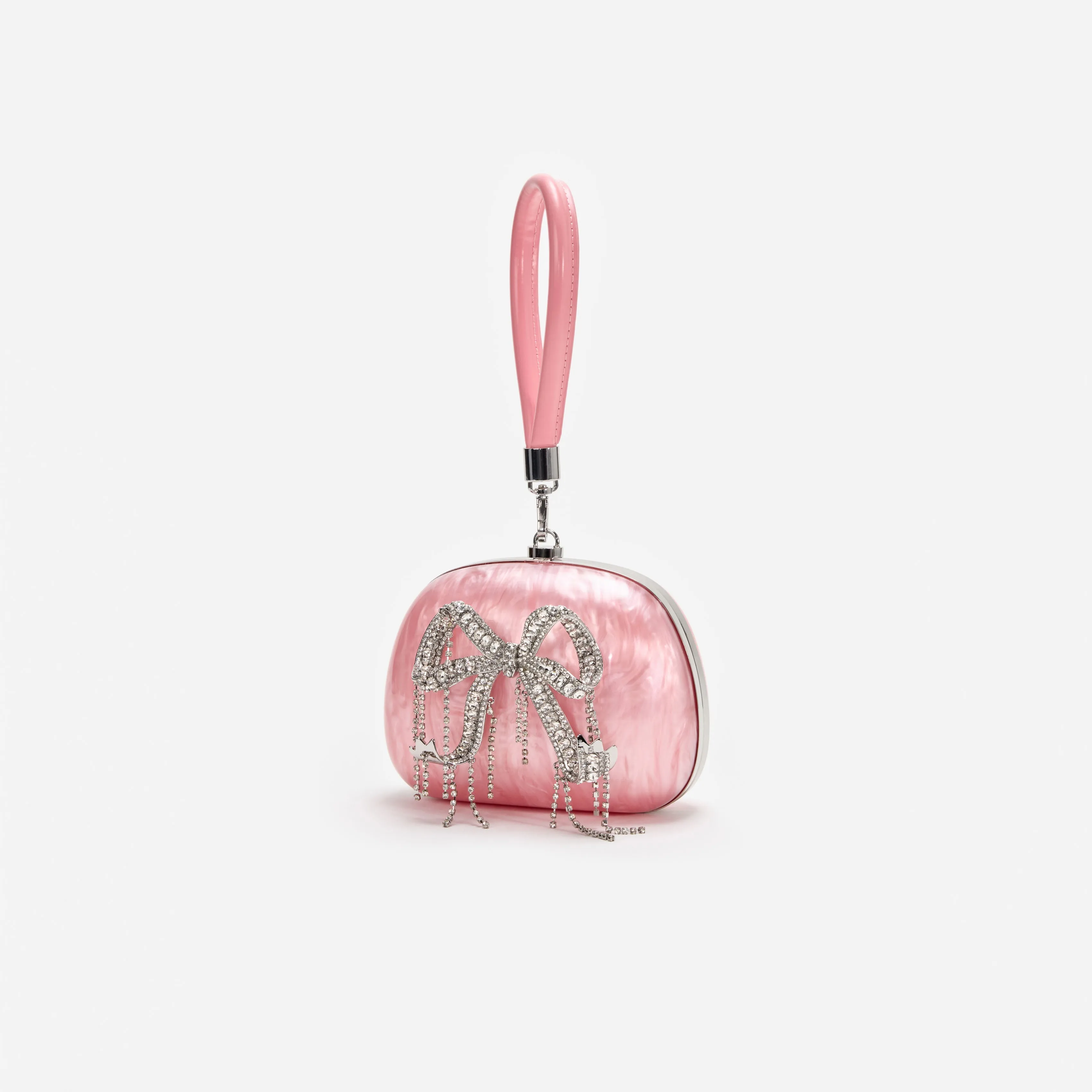 Pink Pearl Top Handle Clutch Bag sold by Self-Portrait product image thumbnail 2