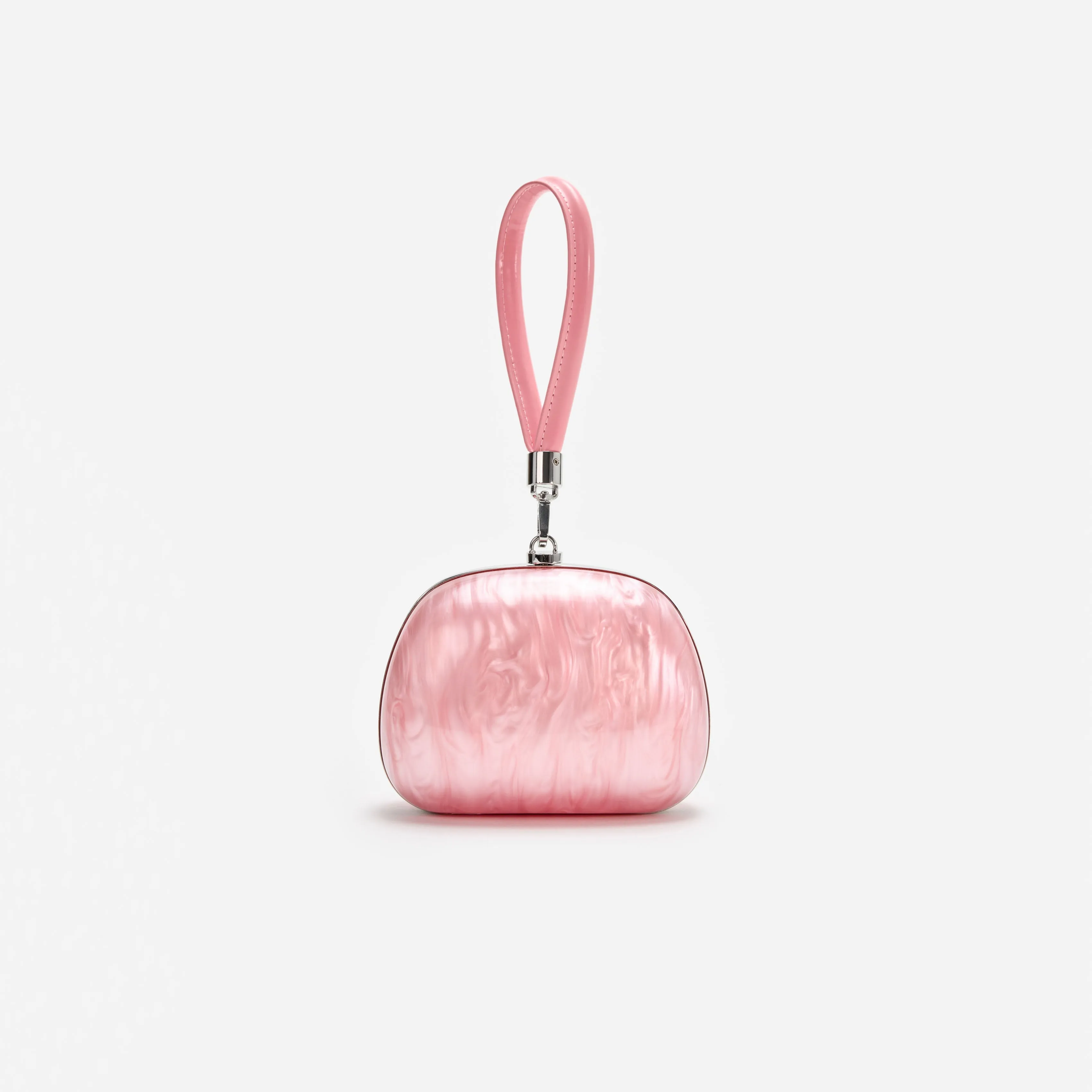 Pink Pearl Top Handle Clutch Bag sold by Self-Portrait product image thumbnail 3