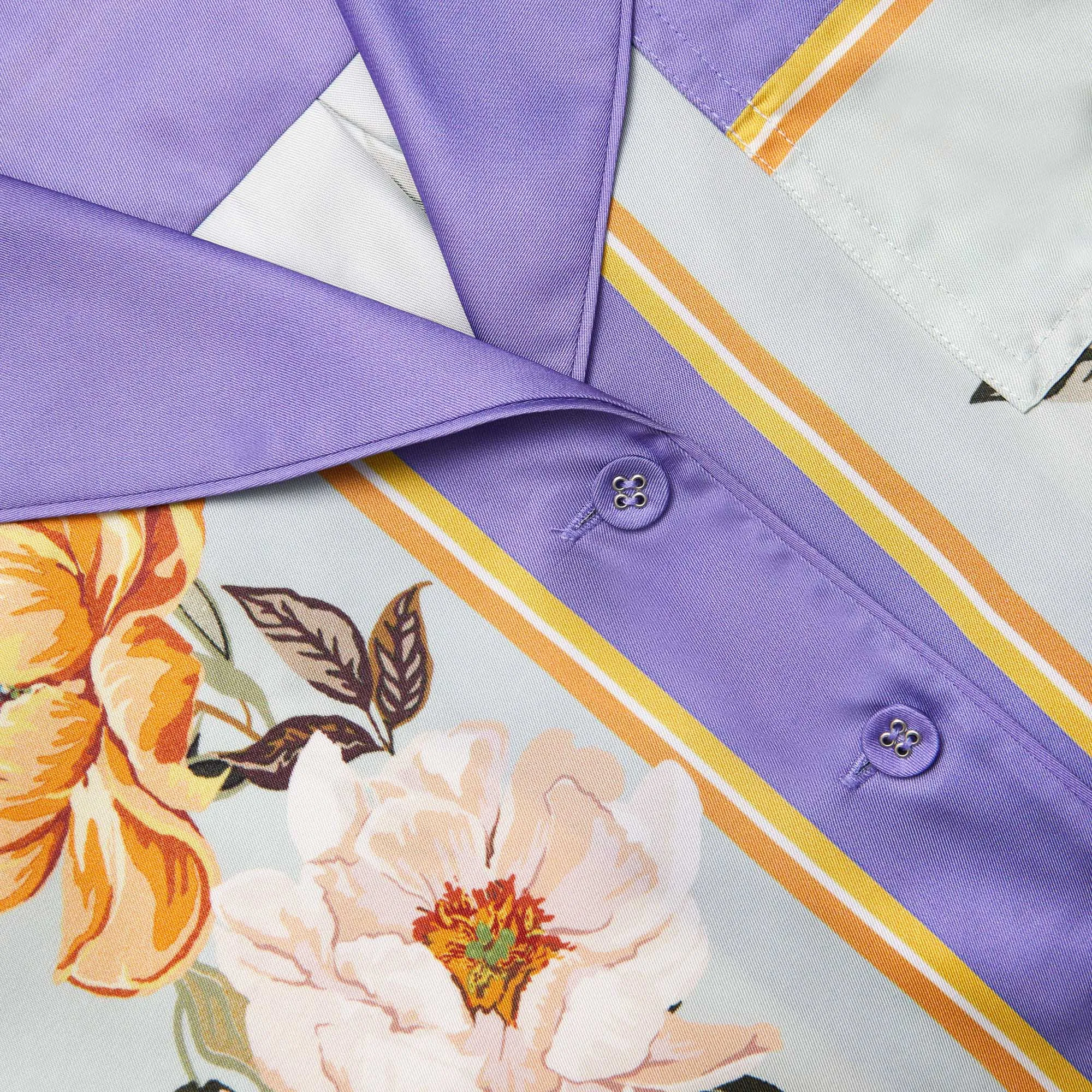 Blue Floral Viscose Shirt sold by Self-Portrait product image thumbnail 5