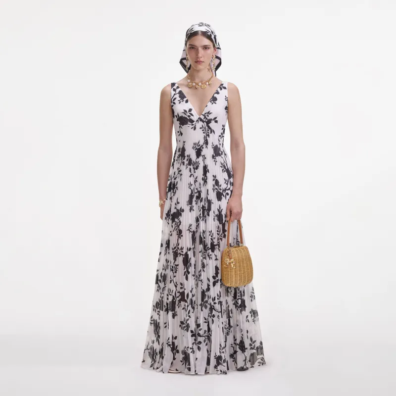 Floral Print Chiffon Maxi Dress made by Self-Portrait