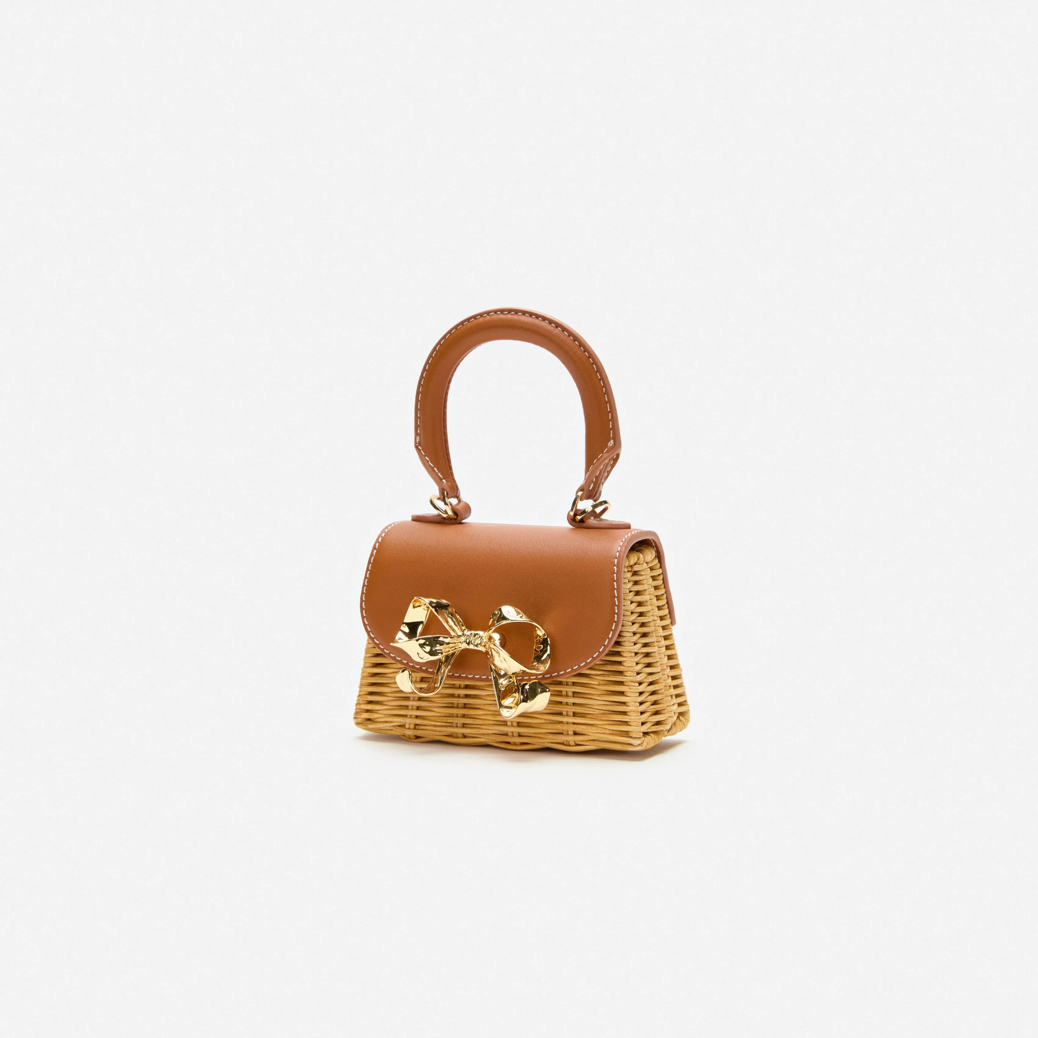 Rattan Micro Bow Bag sold by Self-Portrait product image thumbnail 2