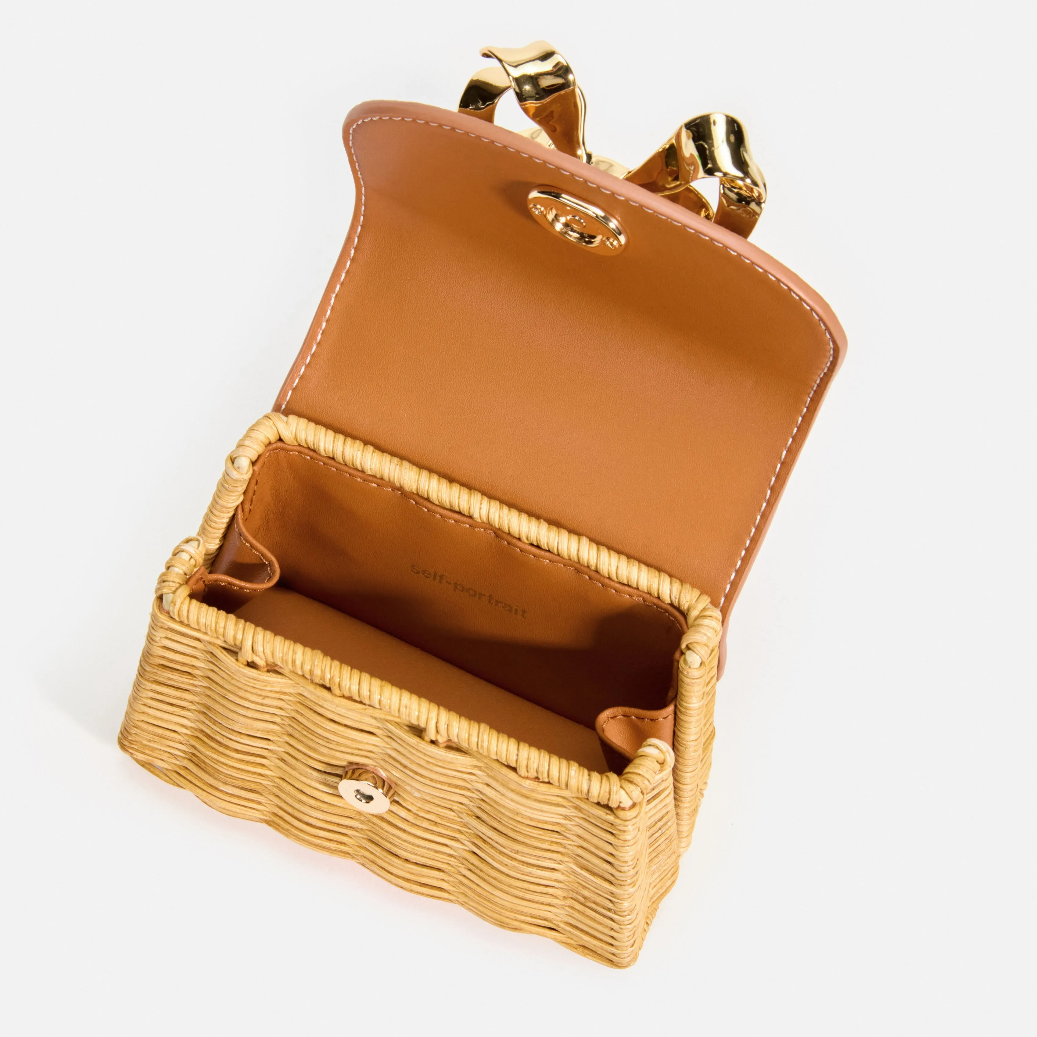 Rattan Micro Bow Bag sold by Self-Portrait product image thumbnail 5