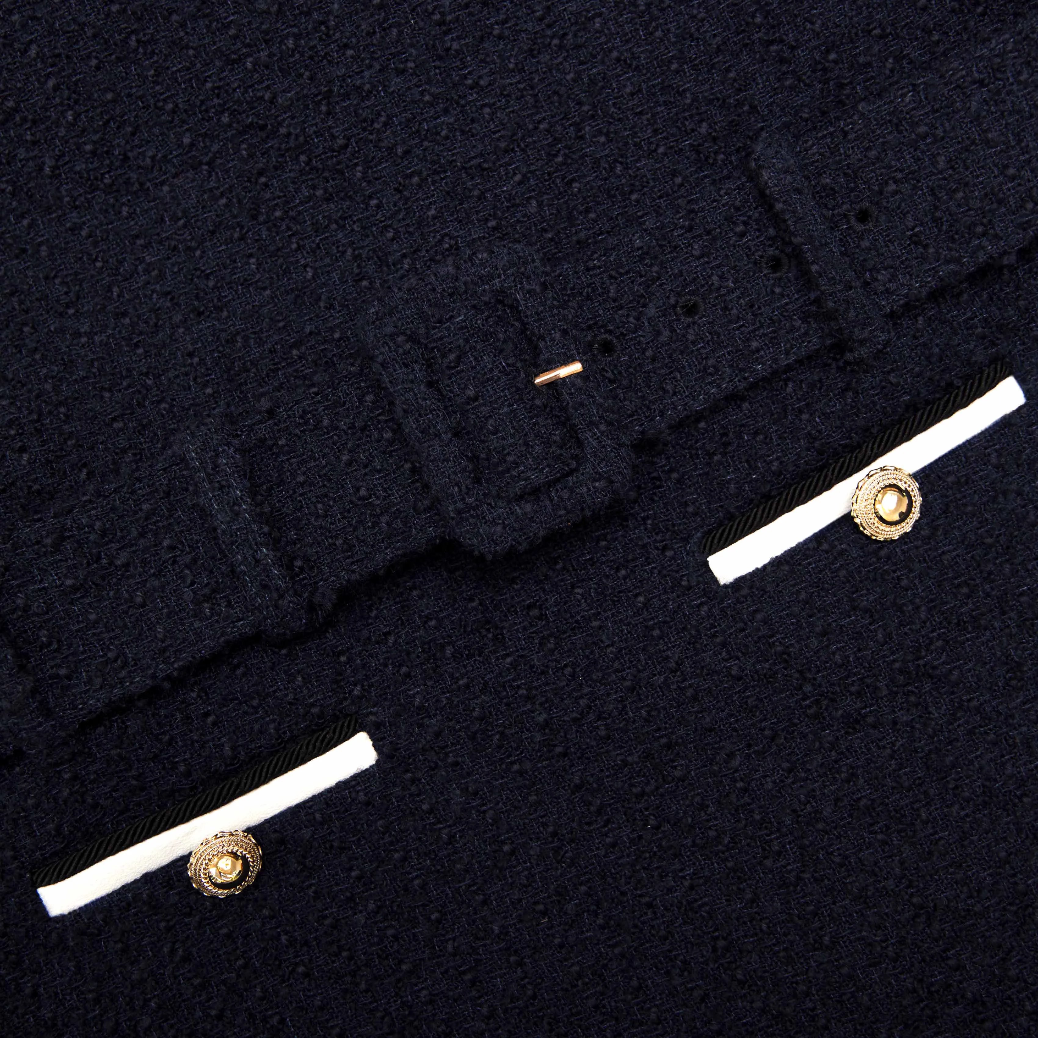 Navy Boucle Mini Dress sold by Self-Portrait product image thumbnail 5