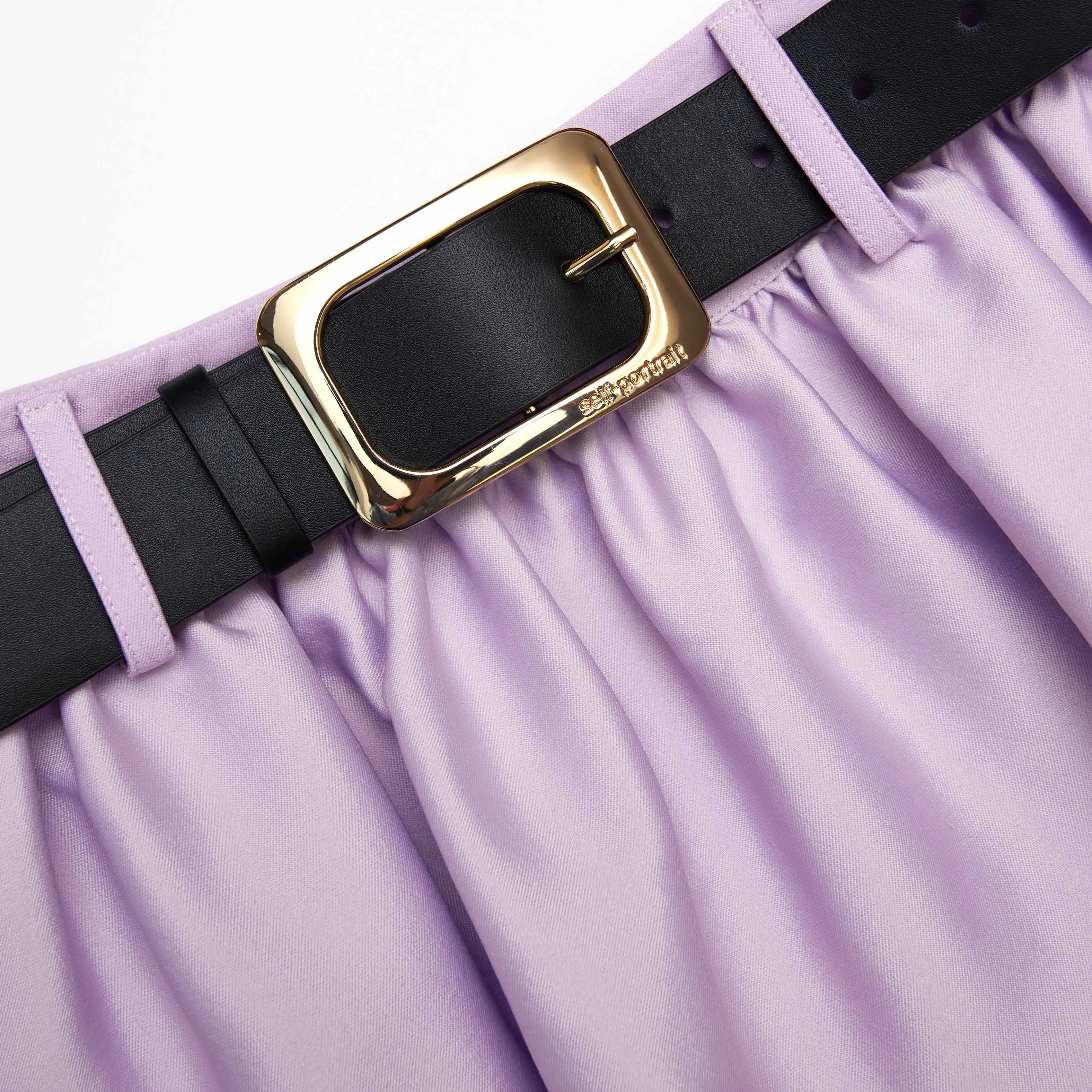 Lilac Taffeta Skort sold by Self-Portrait product image thumbnail 5