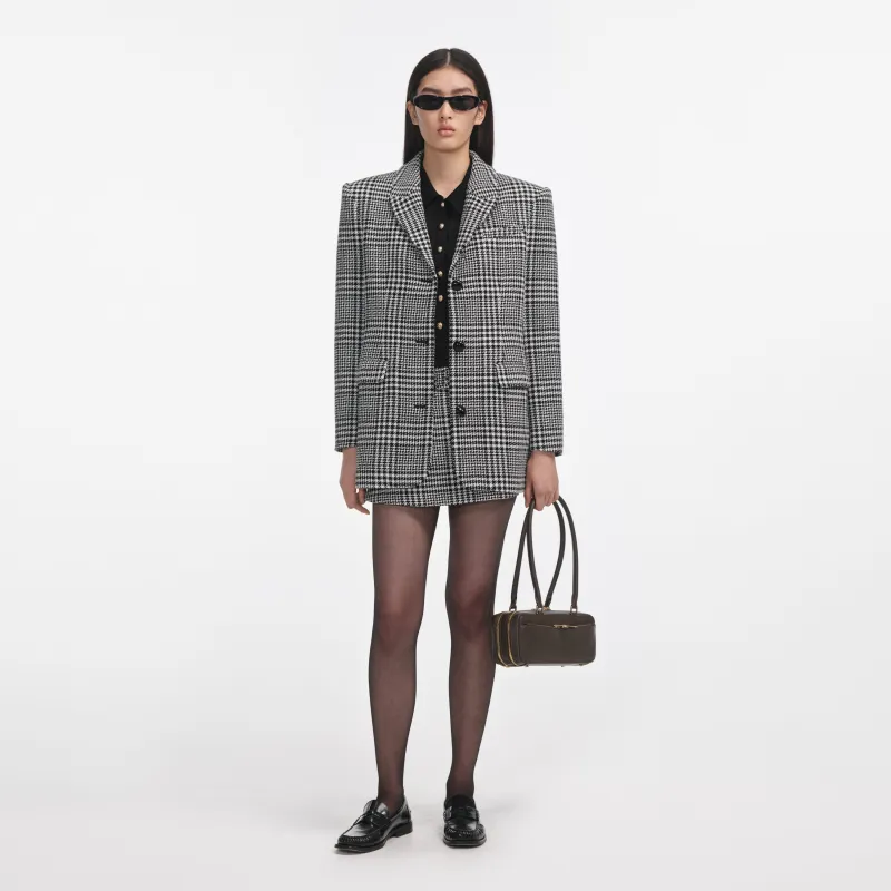 Houndstooth Blazer made by Self-Portrait