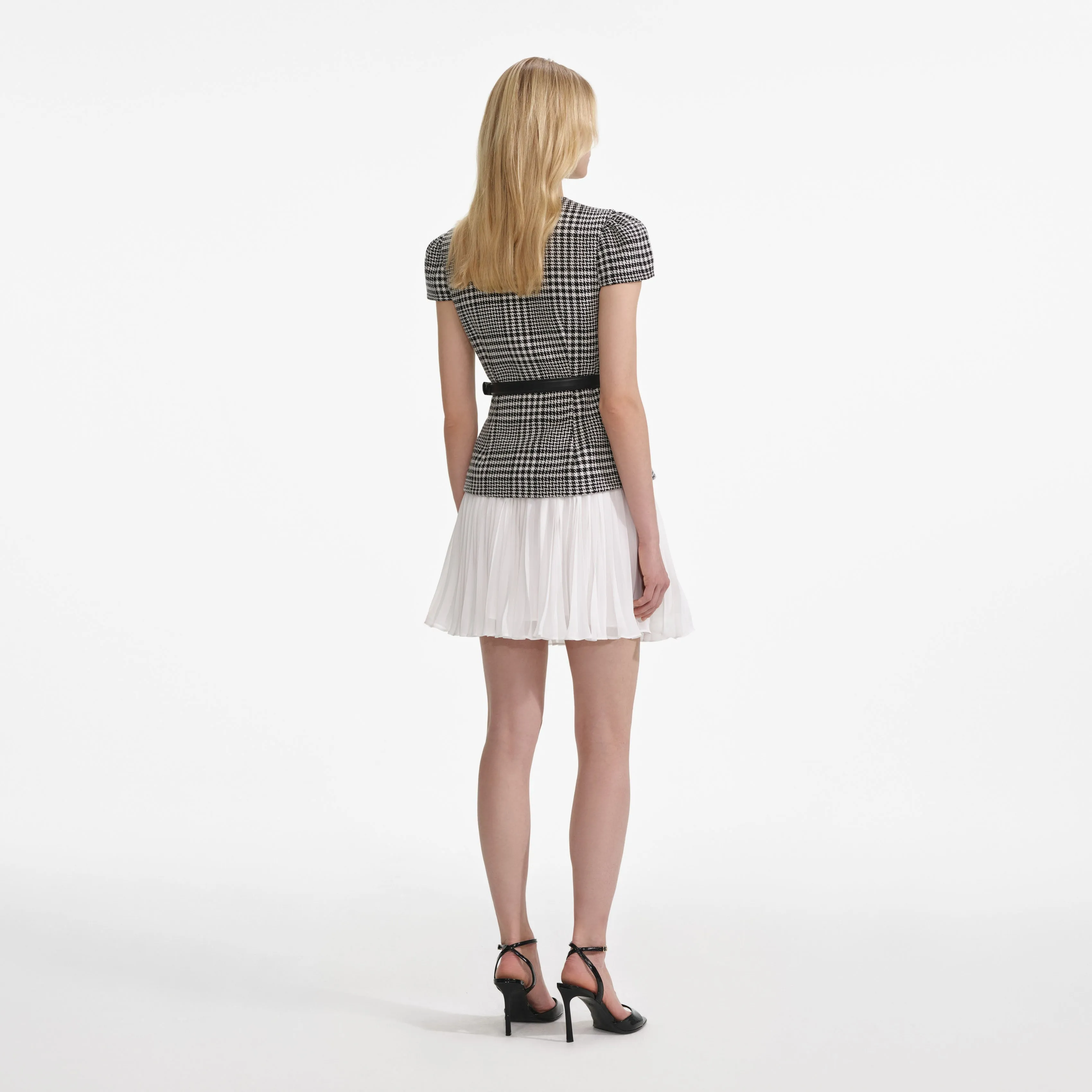 Houndstooth Mini Dress sold by Self-Portrait product image thumbnail 3