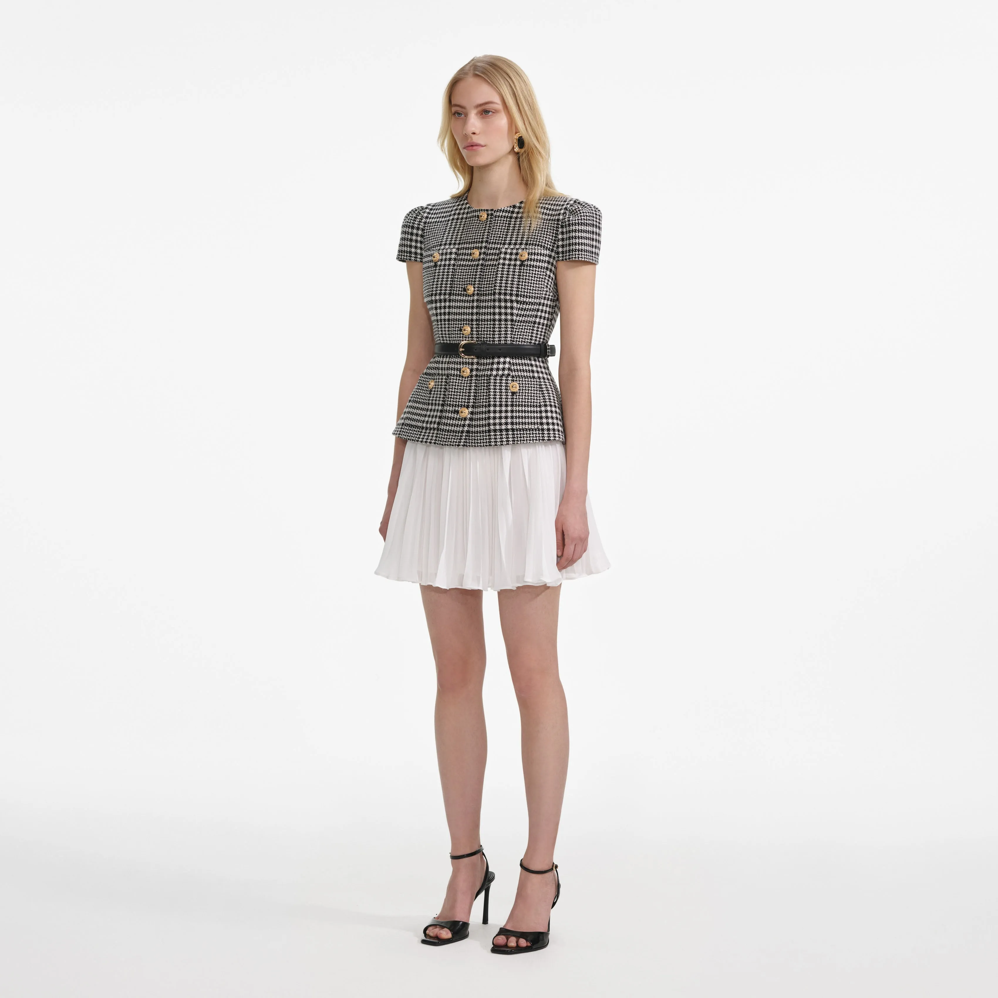 Houndstooth Mini Dress sold by Self-Portrait product image thumbnail 2